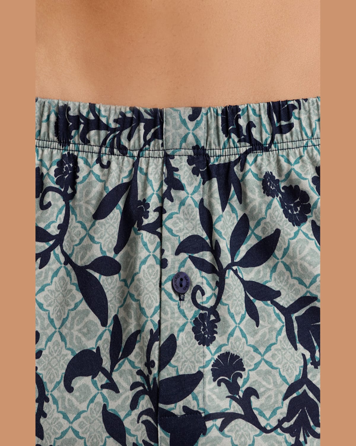 Hanro Cotton Sporty Cotton Boxer In Moonshine Tiles
