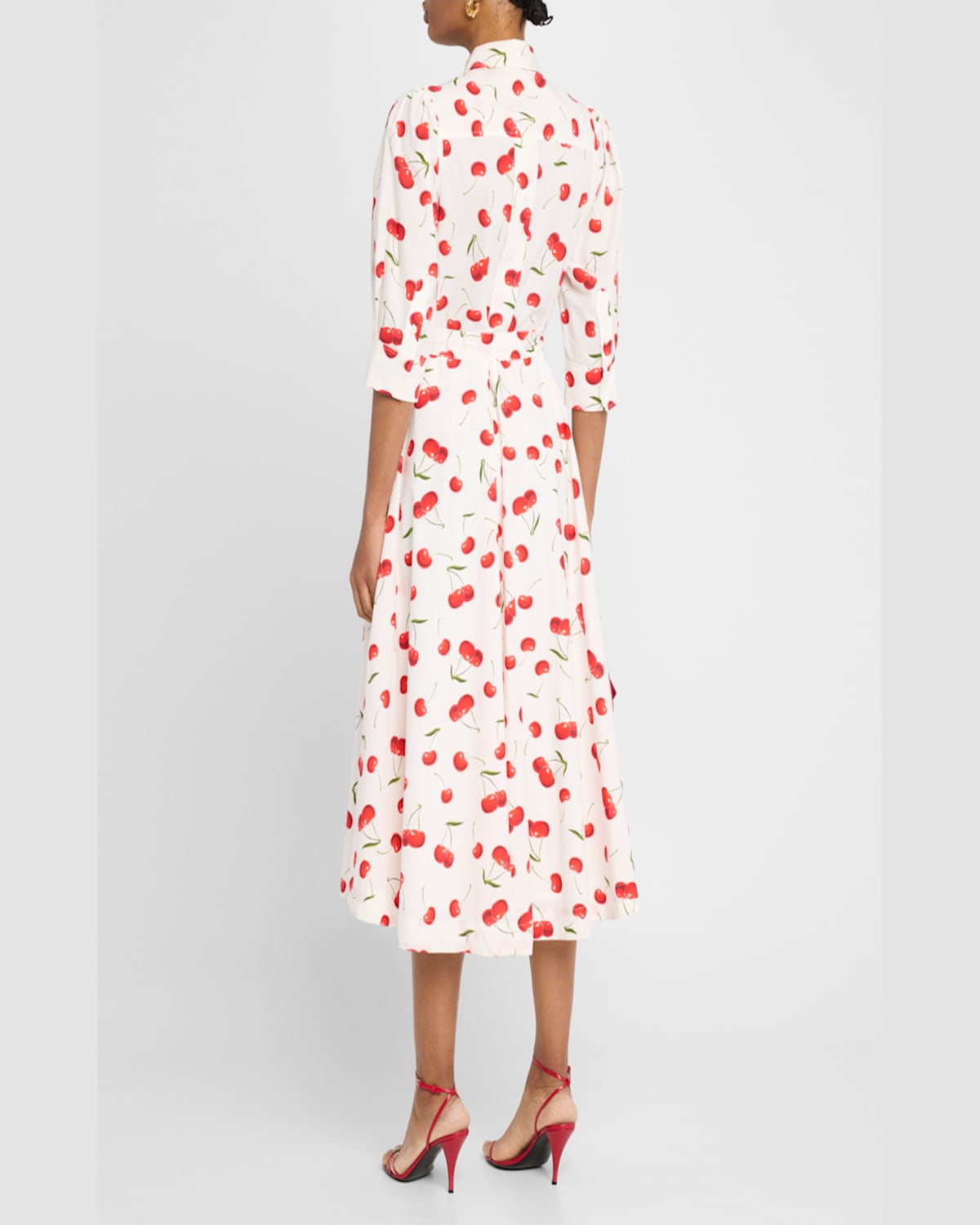 Essentiel Antwerp Hingy Midi Shirtdress In Off White