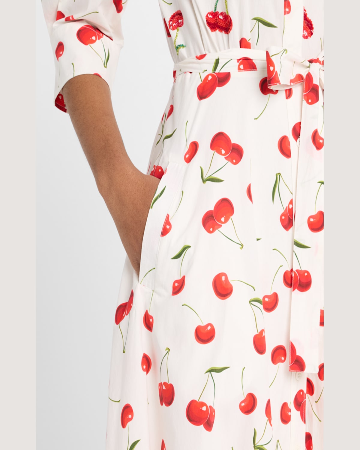 Essentiel Antwerp Hingy Midi Shirtdress In Off White