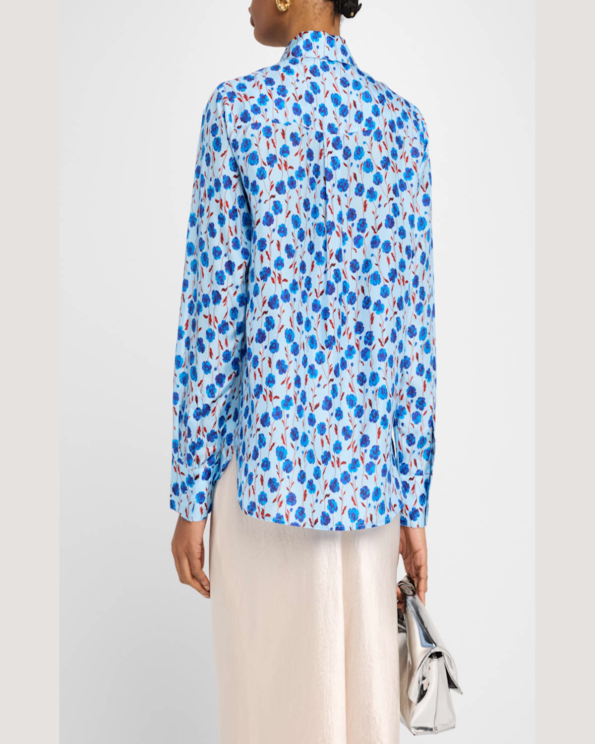 Essentiel Antwerp Hensley Fitted Shirt In Denim Blue