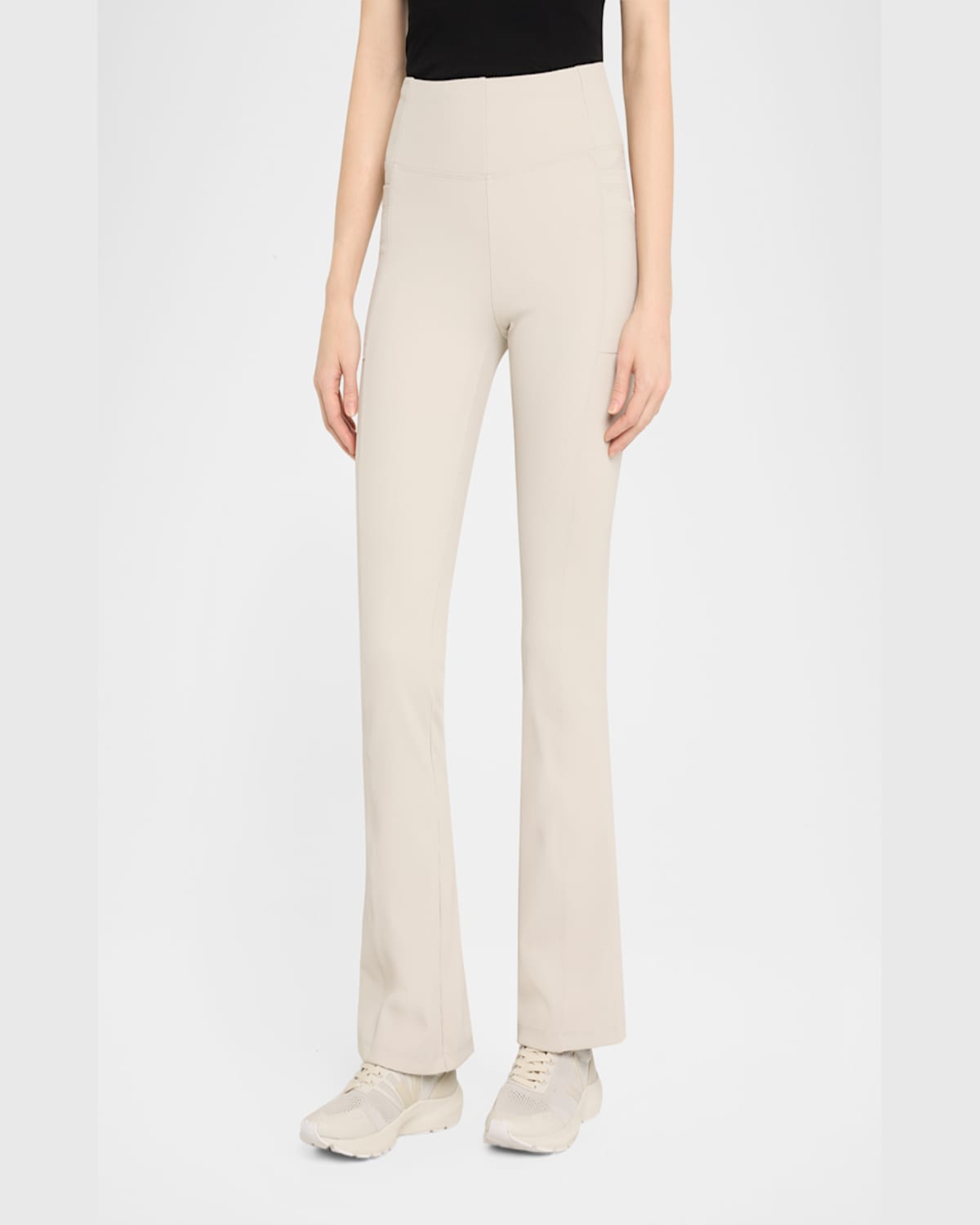 BLANC NOIR DIRECTIONAL RIB BOOTCUT LEGGINGS 