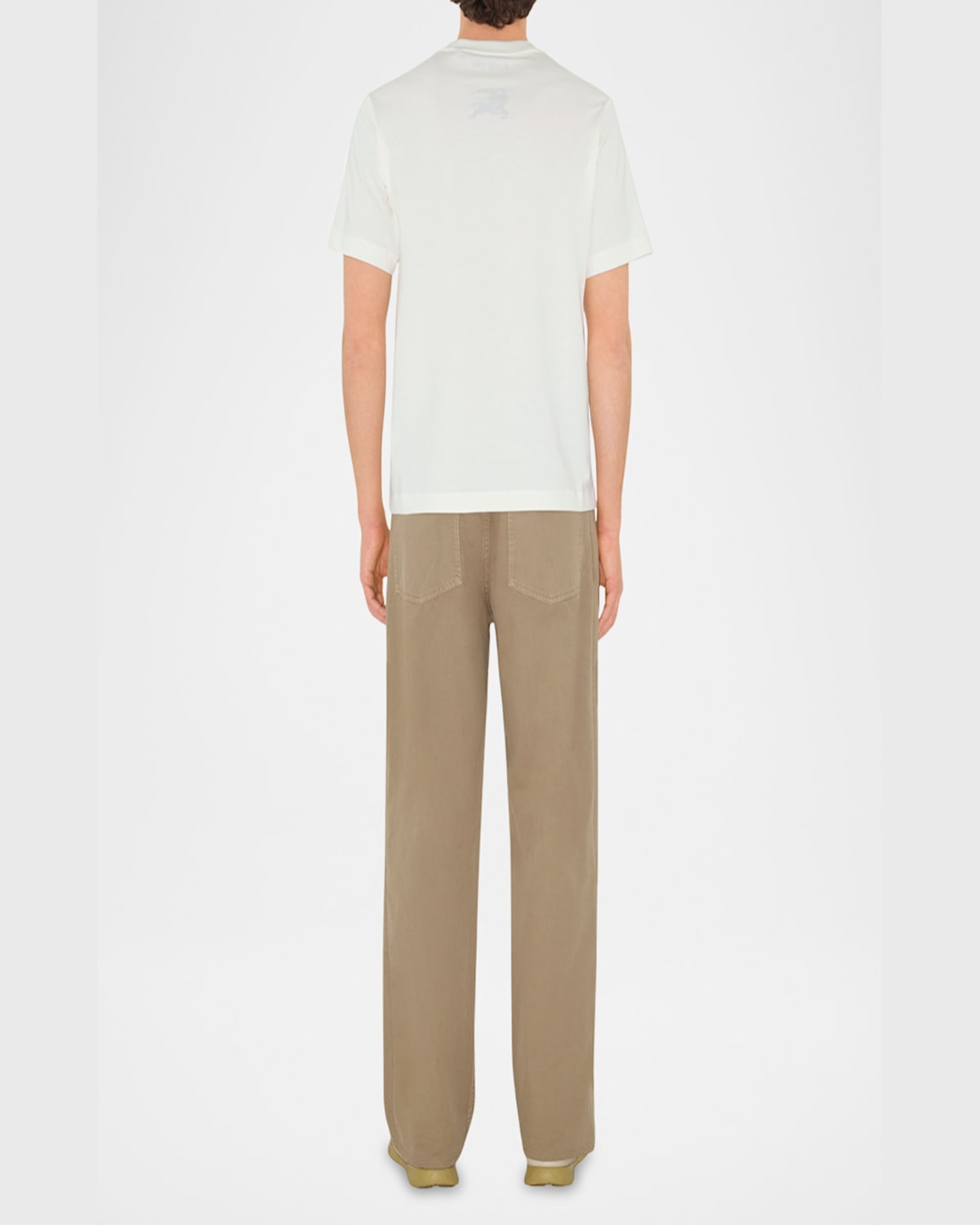 Burberry Ekd Cotton T-shirt In Chalk