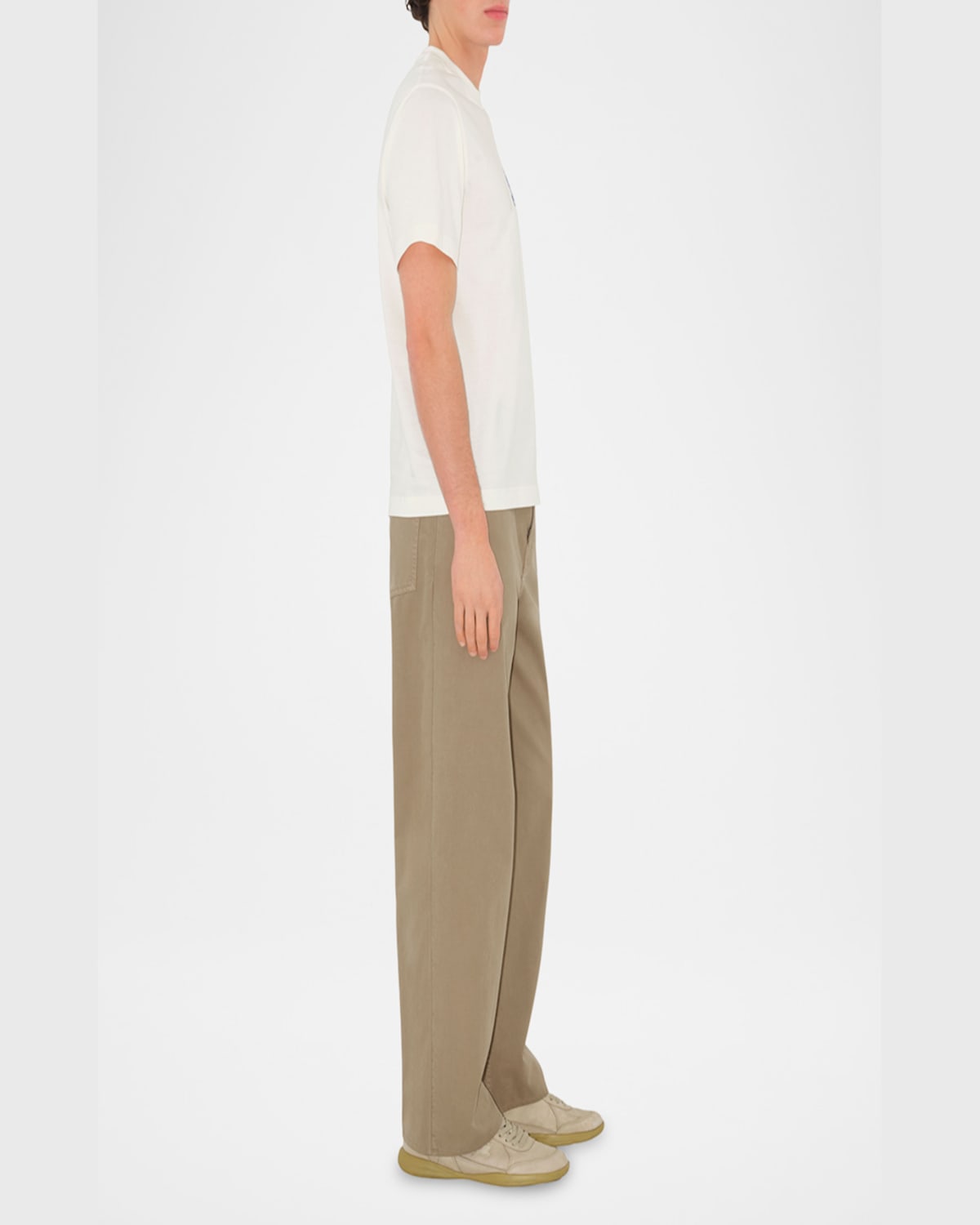 Burberry Ekd Cotton T-shirt In Chalk