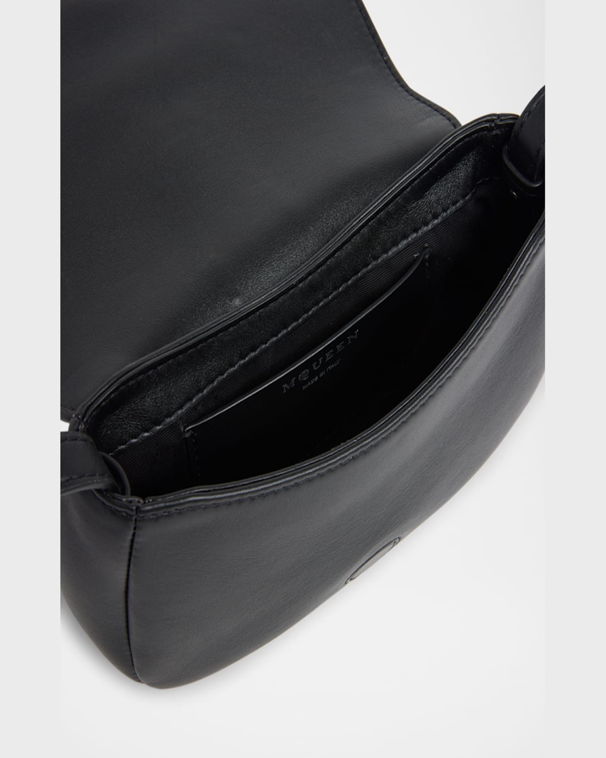 Alexander Mcqueen Alexander Mc Queen Satchel Black Leather Shoulder Bag In Black Silver