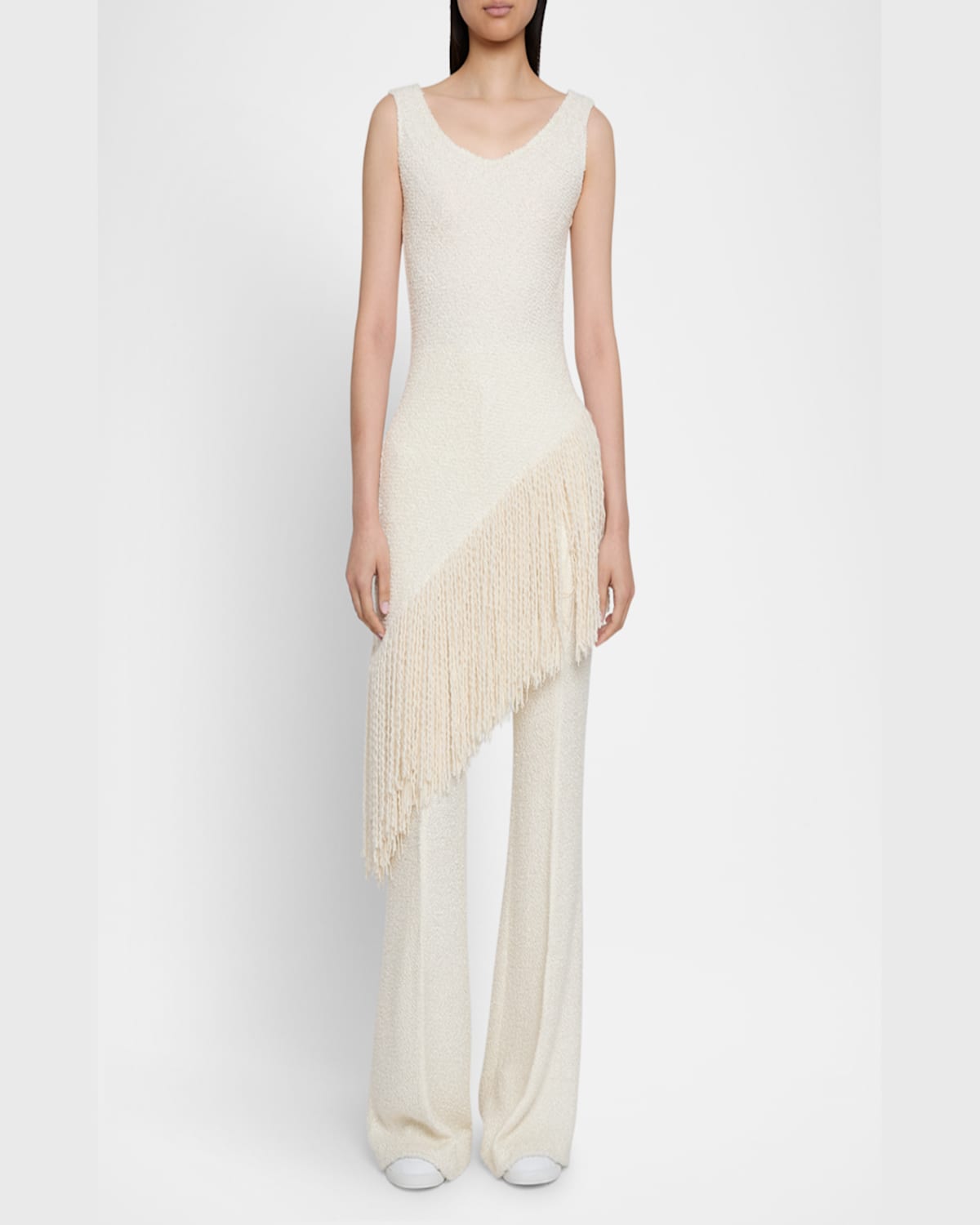 Gabriela Hearst Ursin Fringe Top In Ivory