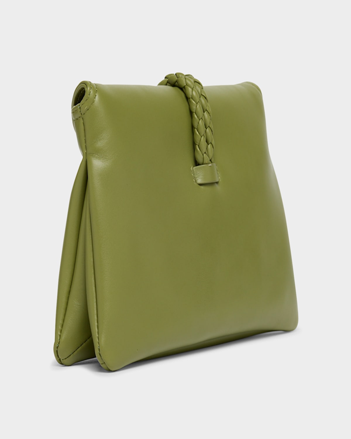 Bottega Veneta Liberta Baby Smooth Calfskin Clutch Bag In Matcha