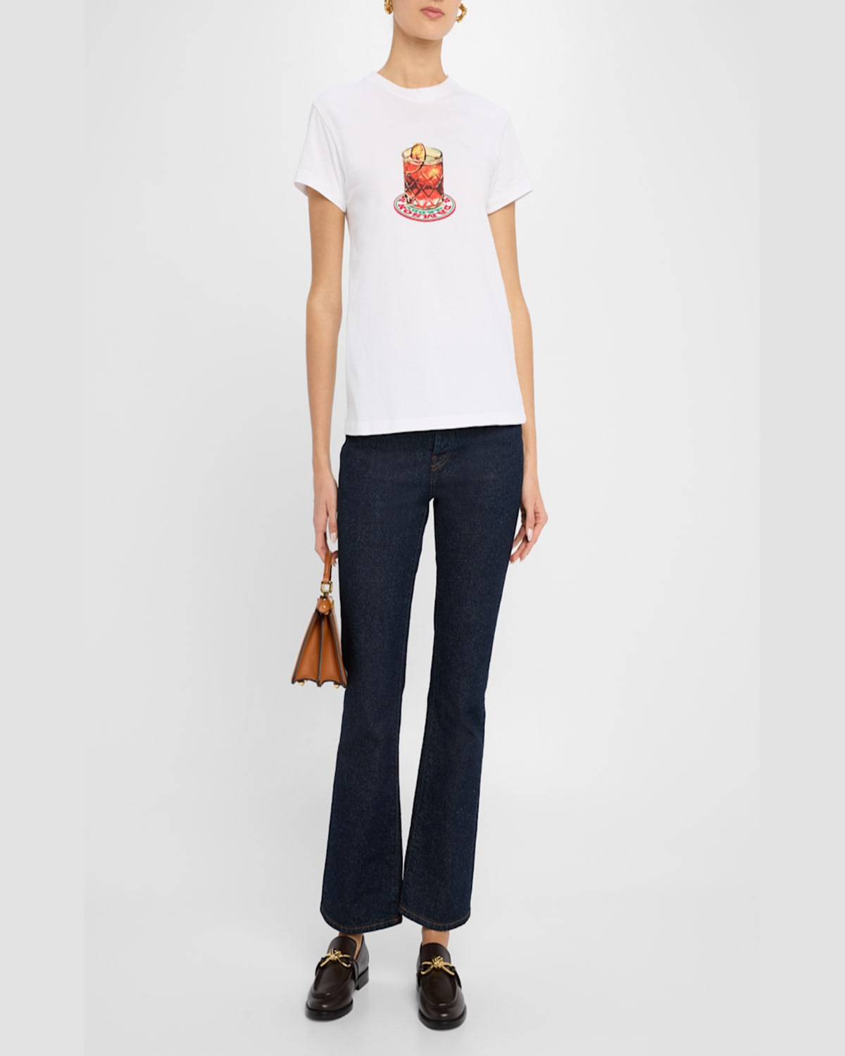 DAMSON MADDER NEGRONI SHRUNKEN CREWNECK TEE 