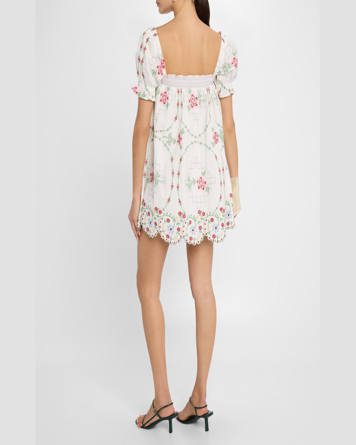 DAMSON MADDER LULU ROSE EMBROIDERED MINI DRESS 