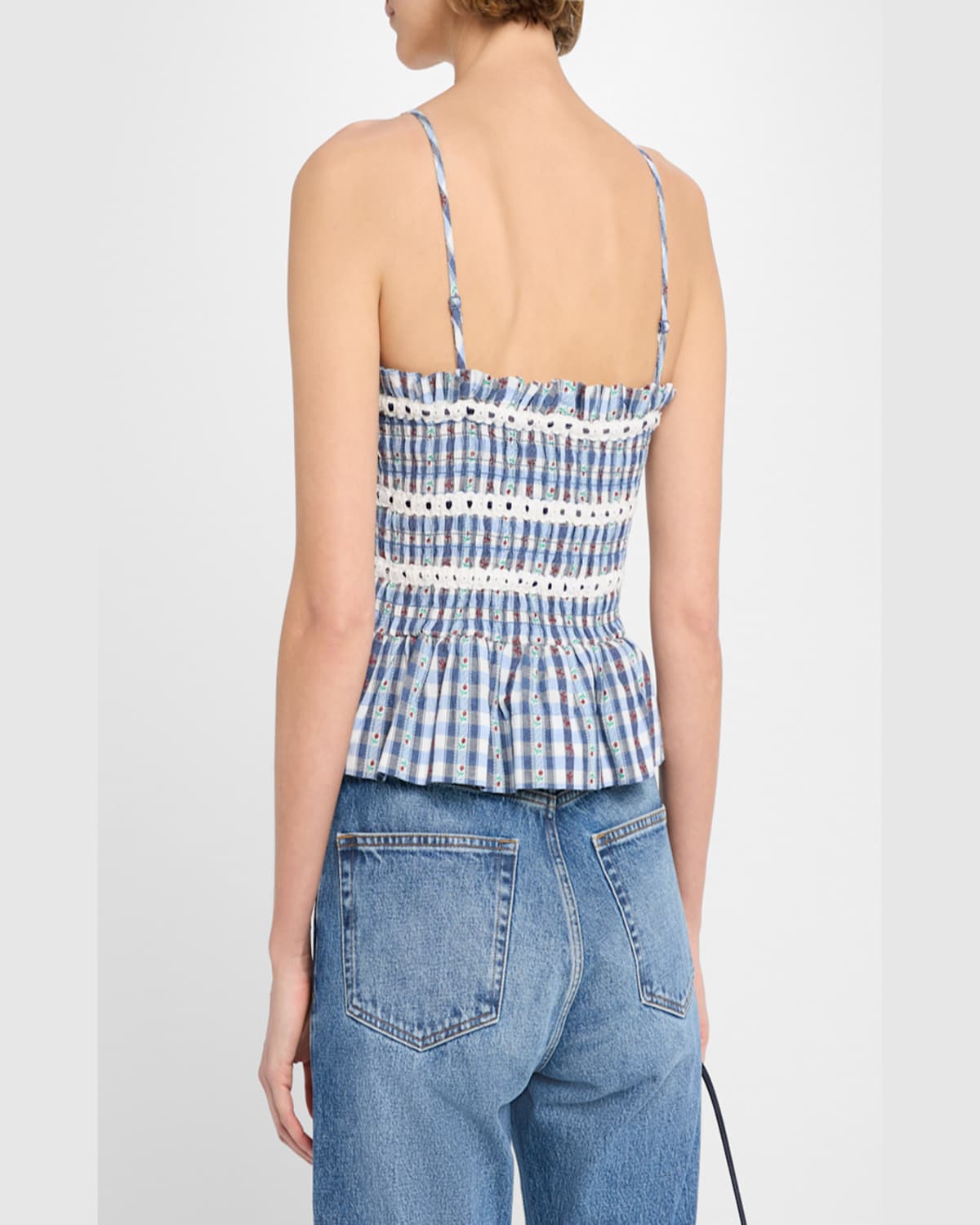 DAMSON MADDER KATYA GINGHAM CAMI TOP 
