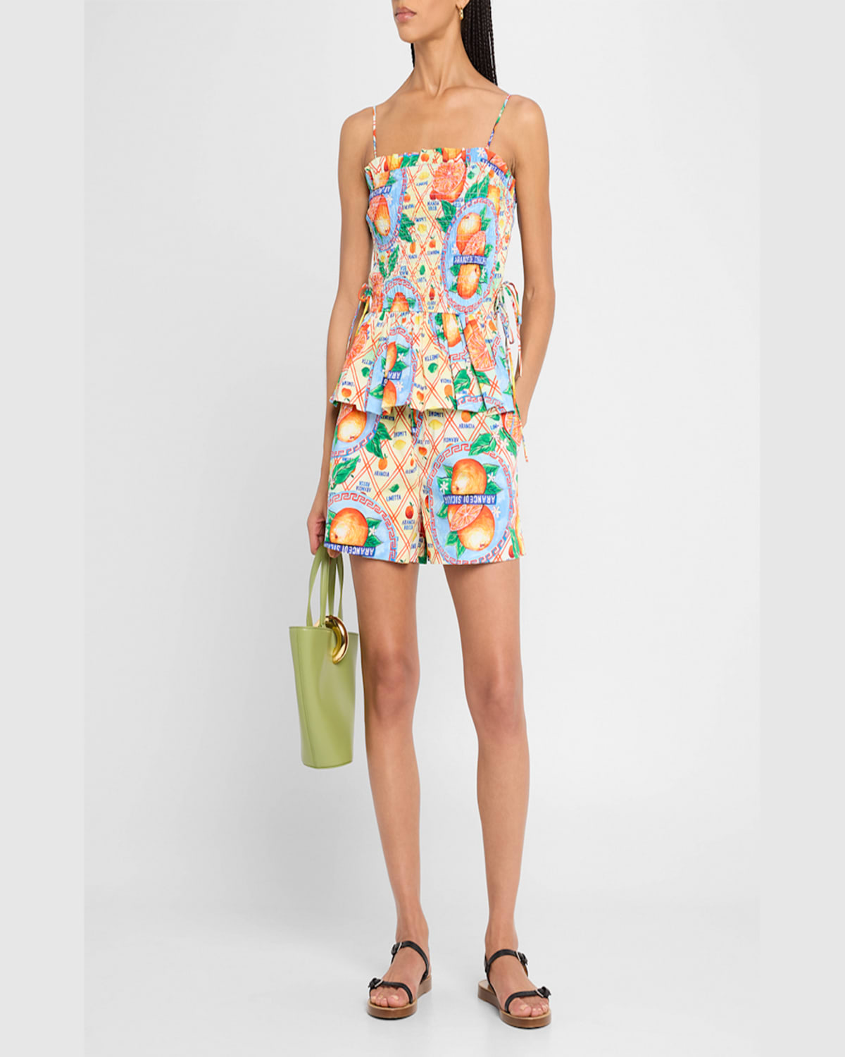 DAMSON MADDER MARINA ORANGE WRAPPERS CAMI 
