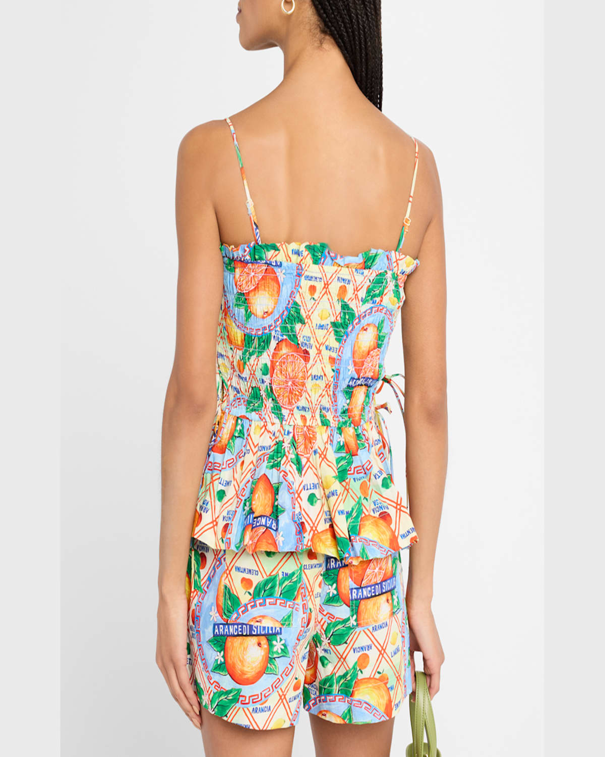 DAMSON MADDER MARINA ORANGE WRAPPERS CAMI 
