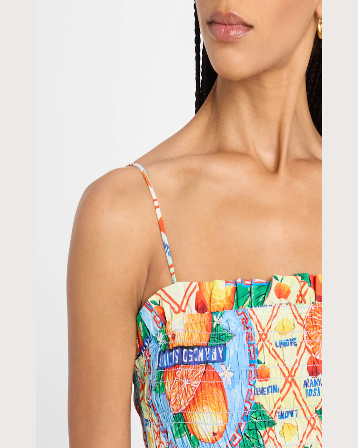 Shop Damson Madder Marina Orange Wrappers Cami In Multi