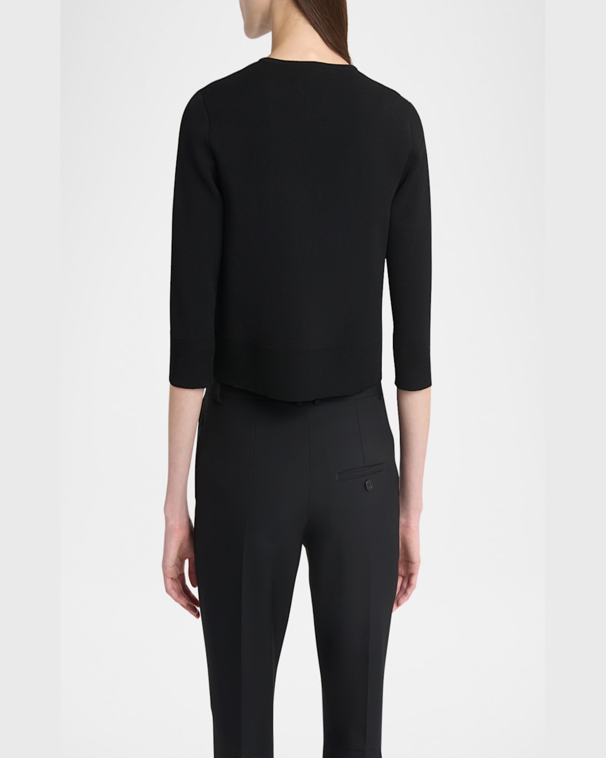 Alexander Mcqueen Floral Crystal Knit Cardigan In Blackmulti