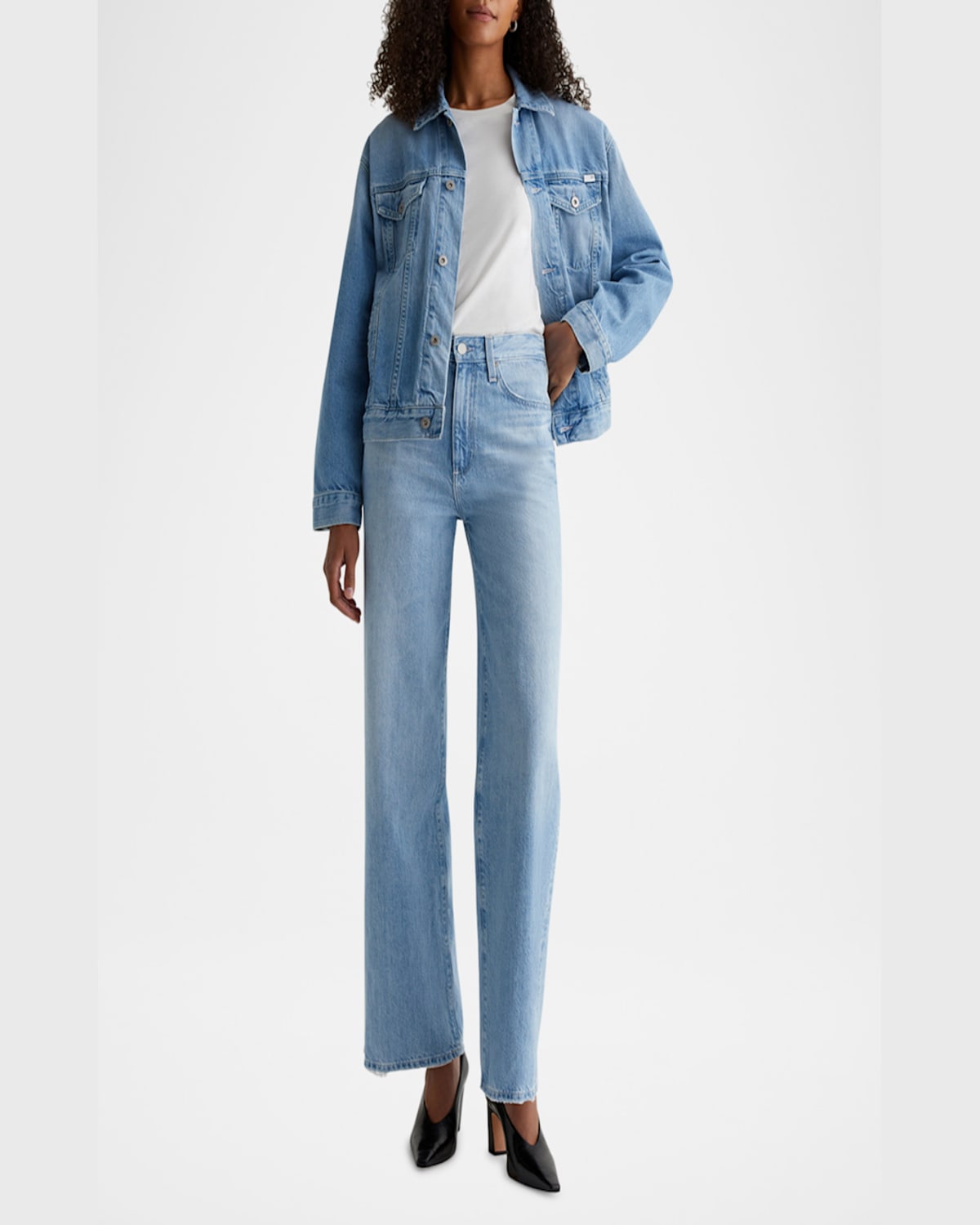Ag Kora Wide-leg Jeans In Recall