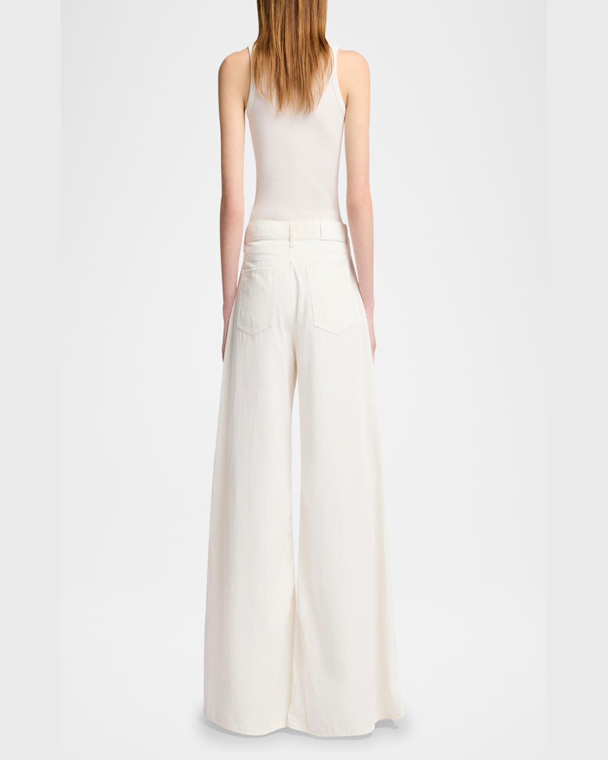 Shop 7 For All Mankind Willow Wide-leg Pants In Linen Ostuni