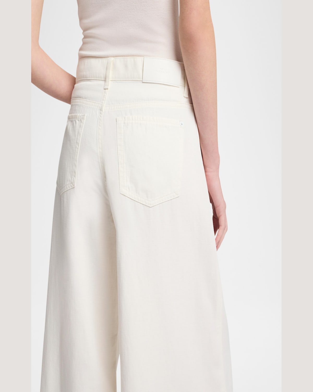 Shop 7 For All Mankind Willow Wide-leg Pants In Linen Ostuni
