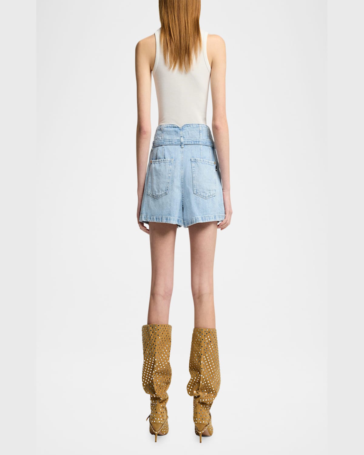 7 For All Mankind Belted Shorts In Kansas
