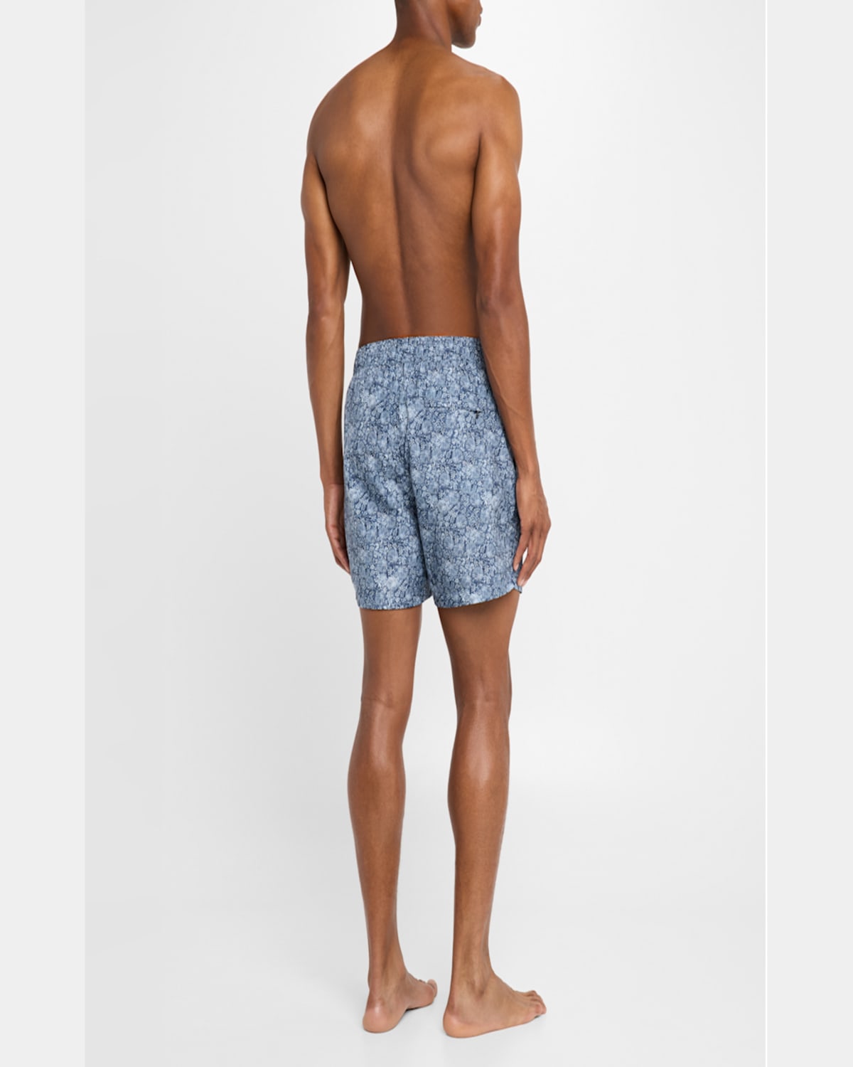 Onia Charles Printed 5 Swim Trunks In Deep Navy Multi