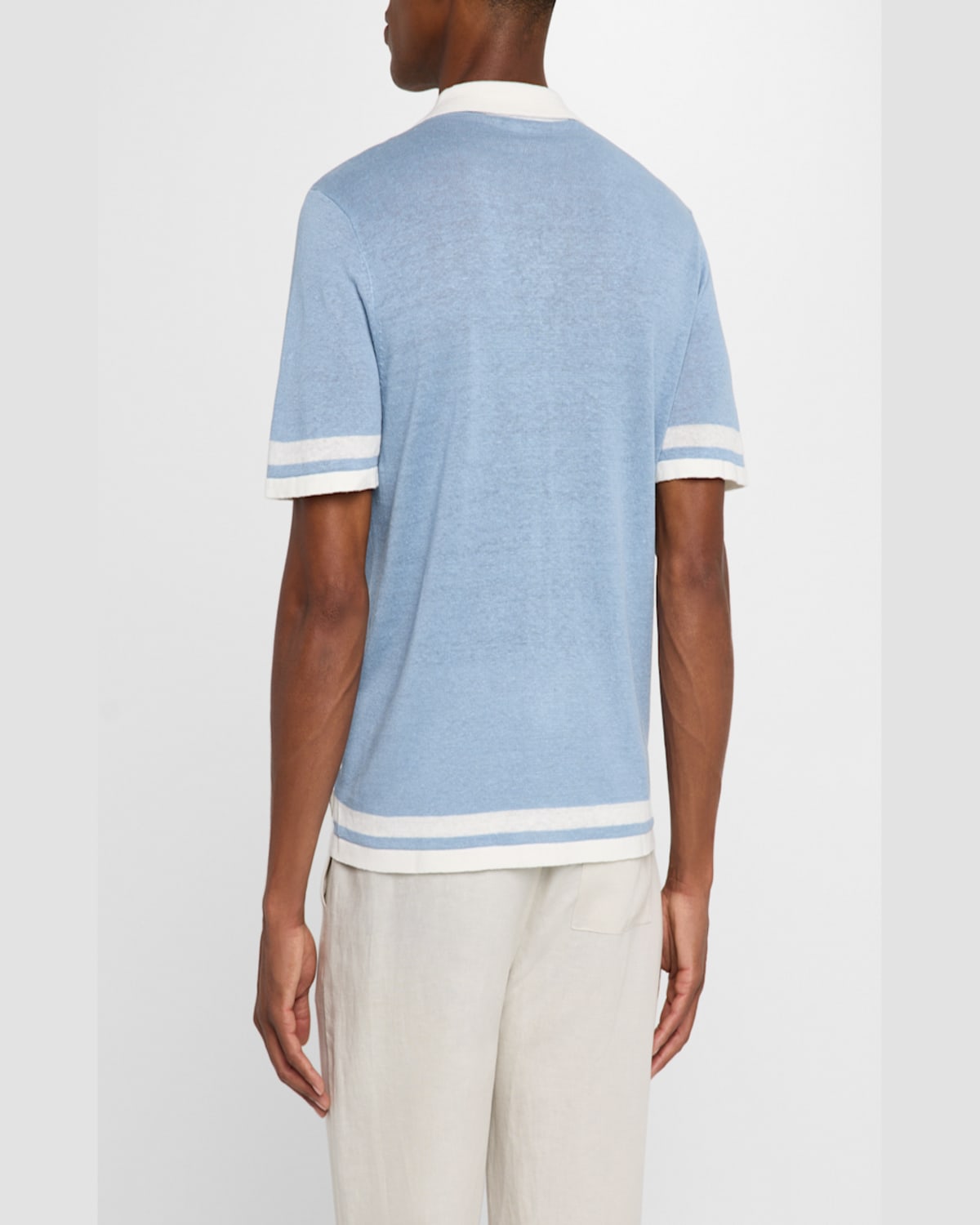 ONIA MEN'S LINEN KNIT CAMP SHIRT