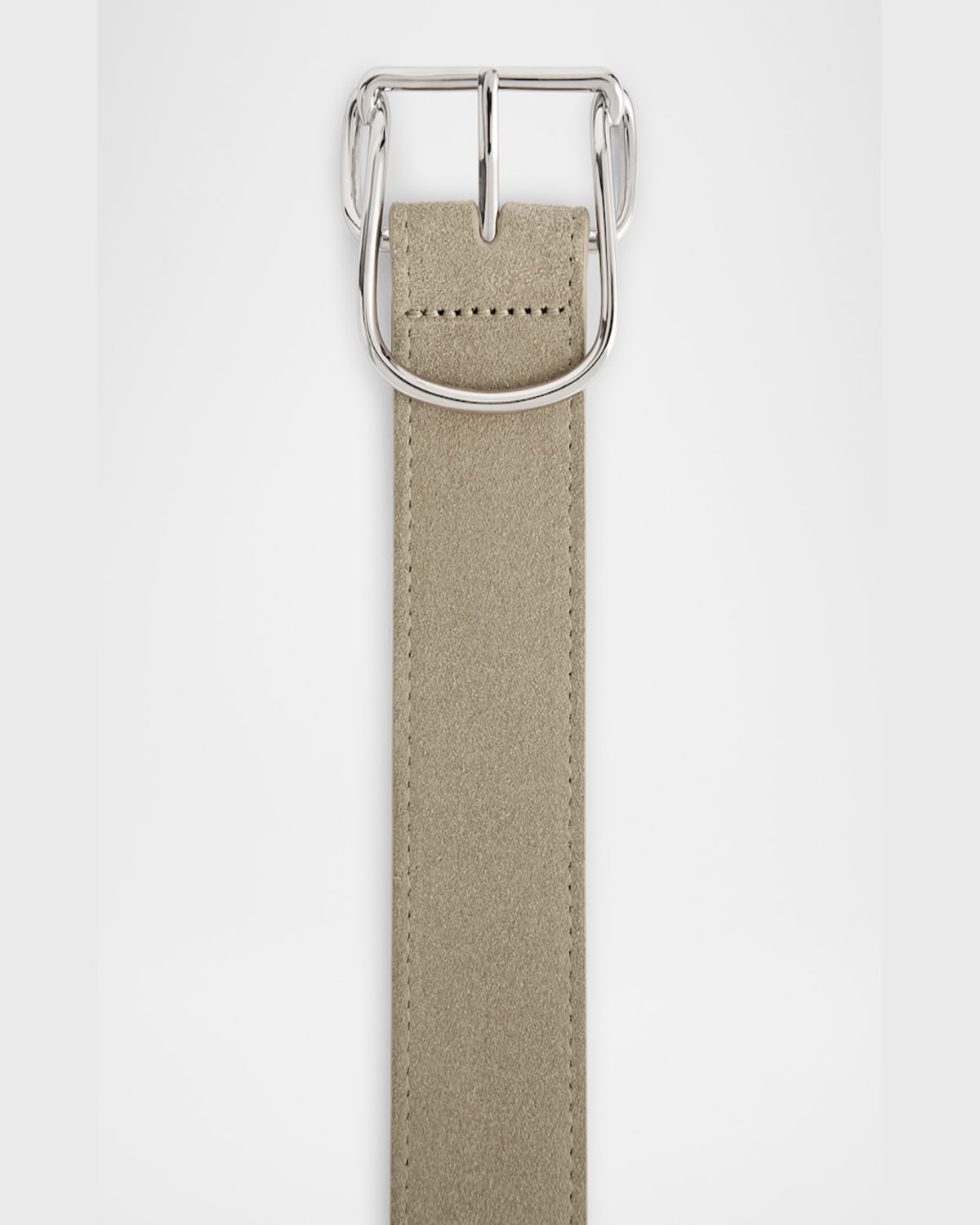 Totême Swirl Suede Belt In Desert