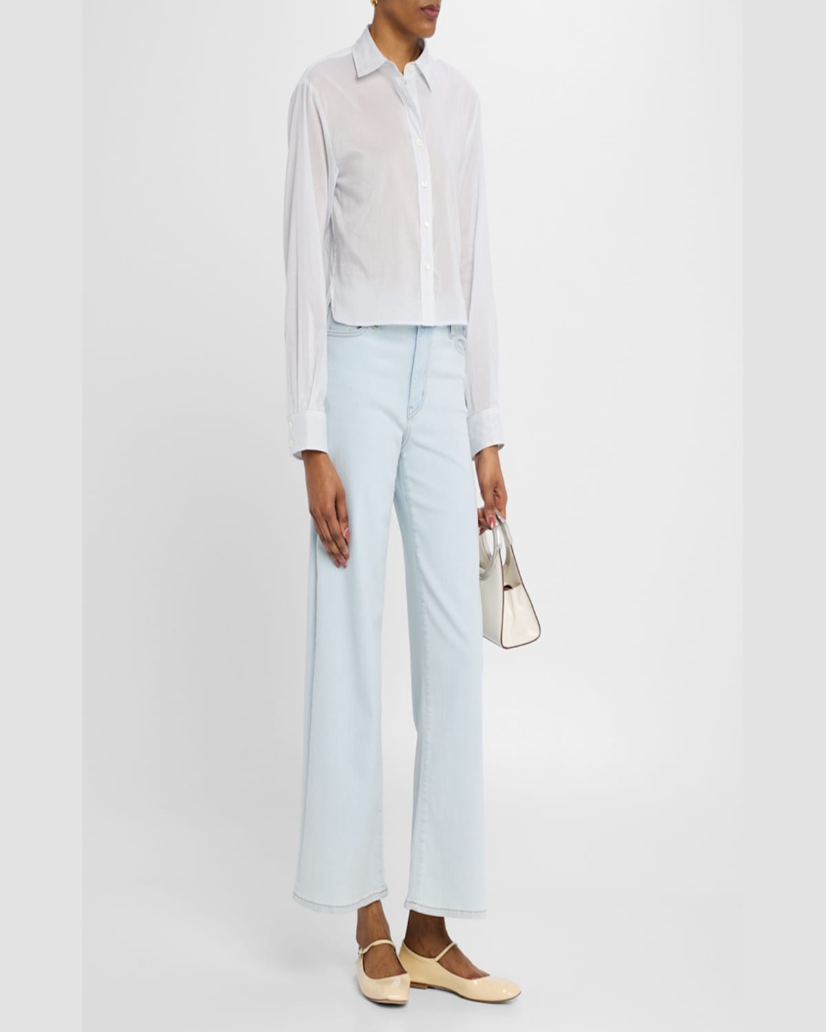 Frame Le Slim Palazzo Jeans In Blue