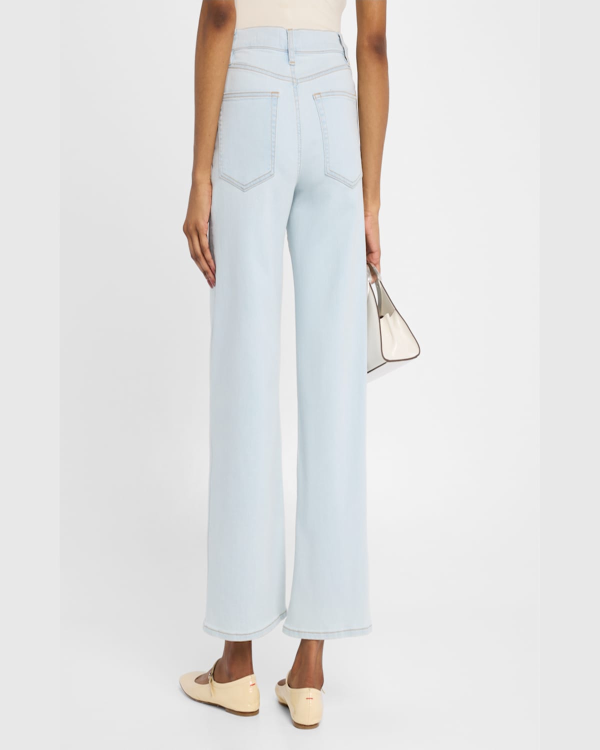 Frame Le Slim Palazzo Jeans In Blue