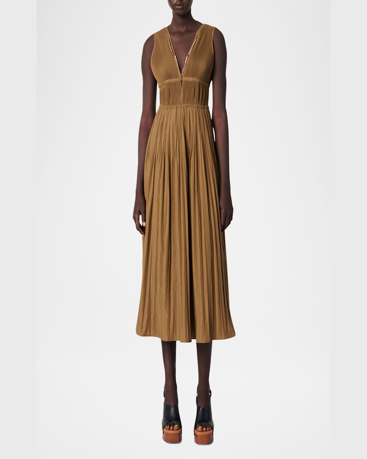 MAJE REONYA MIDI DRESS