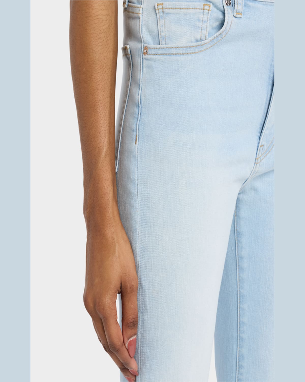 Shop Frame The Reboot Crop Jeans In Float
