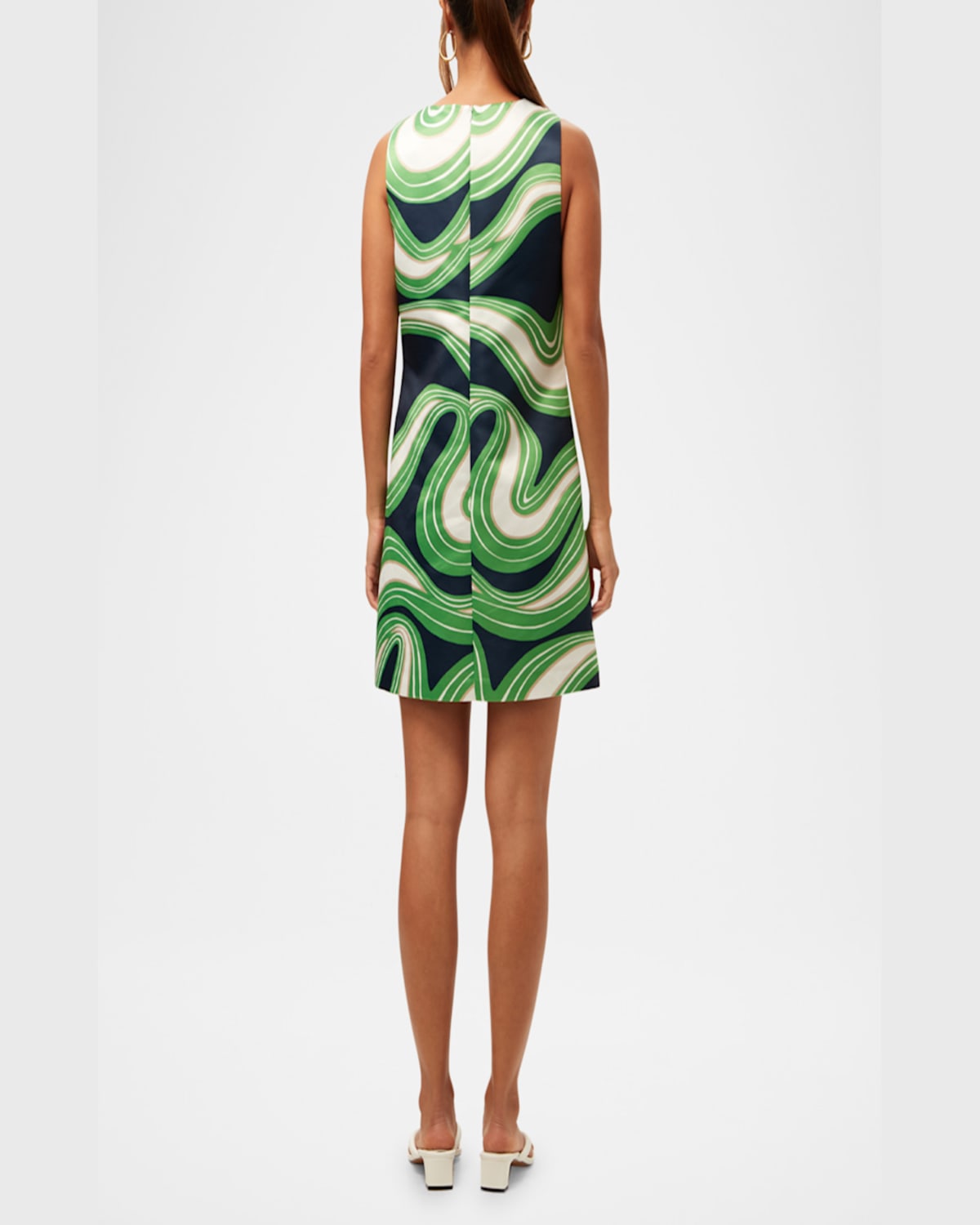 Shop Trina Turk Fairy Tale 2 Sleeveless Swirl-print Mini Dress In Multi