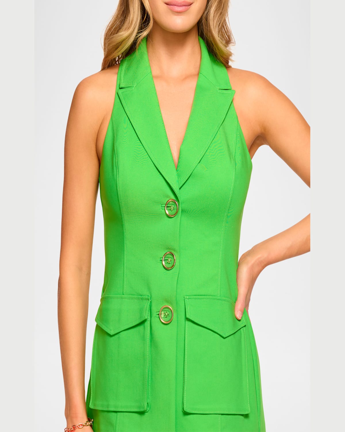 RAMY BROOK LISA BUTTON-FRONT VEST 