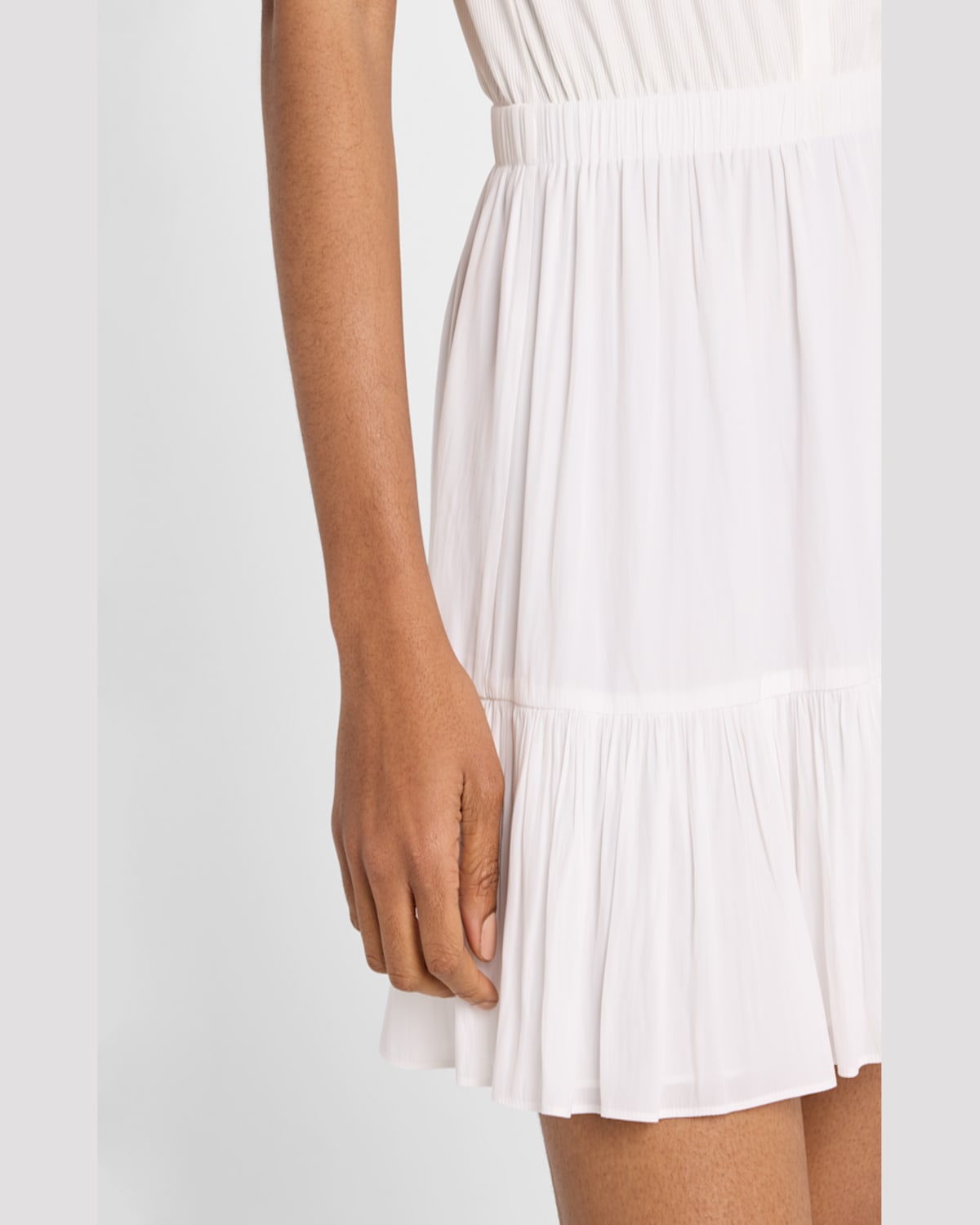 Shop Ramy Brook Odette Sleeveless Button-front Mini Dress In Spring Navy