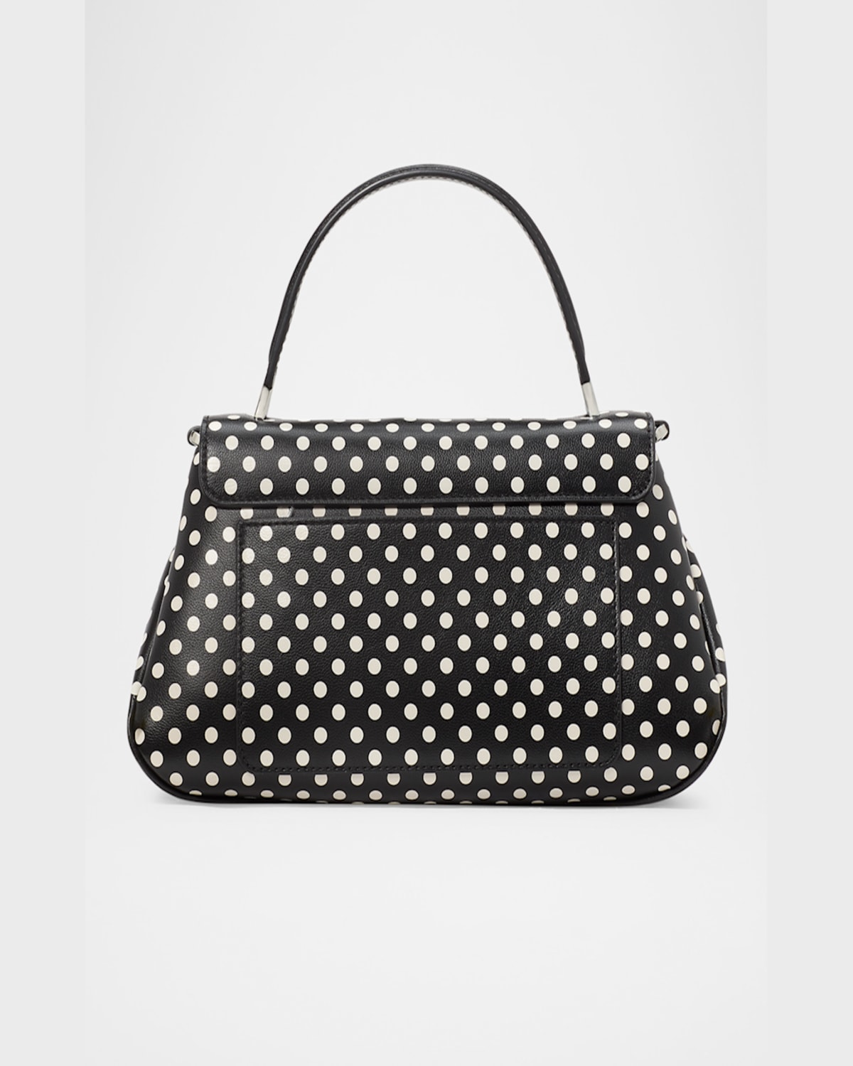 Kate Spade New York Grace Dot Fine Leather Top Handle Bag In Black Multi.