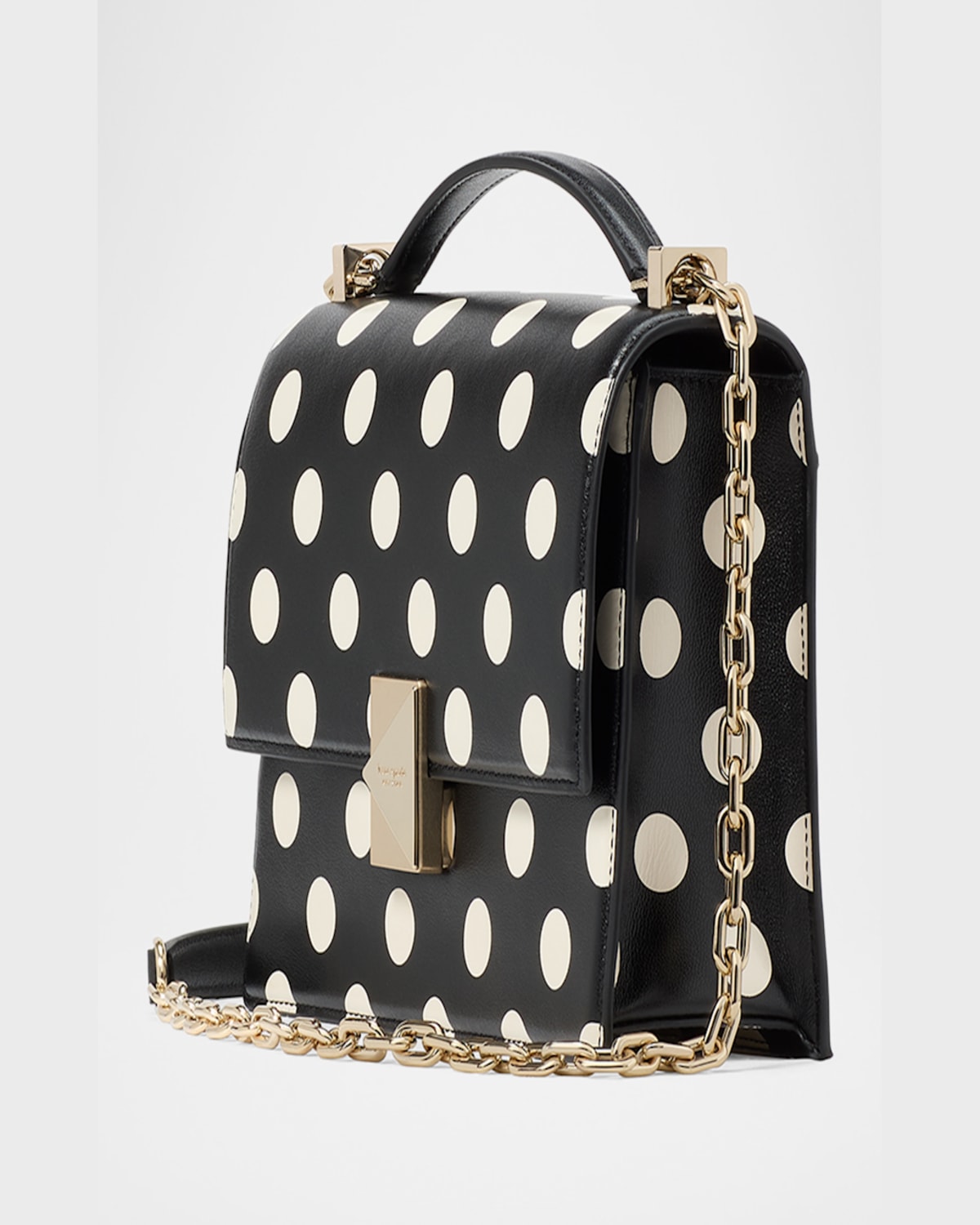 Kate Spade New York Deco Dot Chain Strap Shoulder Bag In Black Multi.