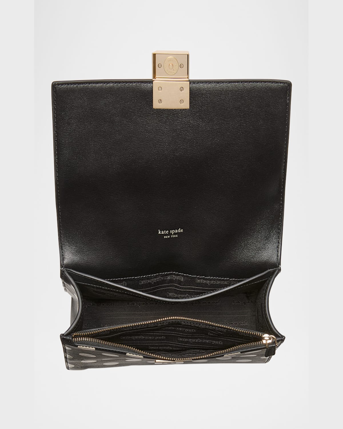 Kate Spade New York Deco Dot Chain Strap Shoulder Bag In Black Multi.