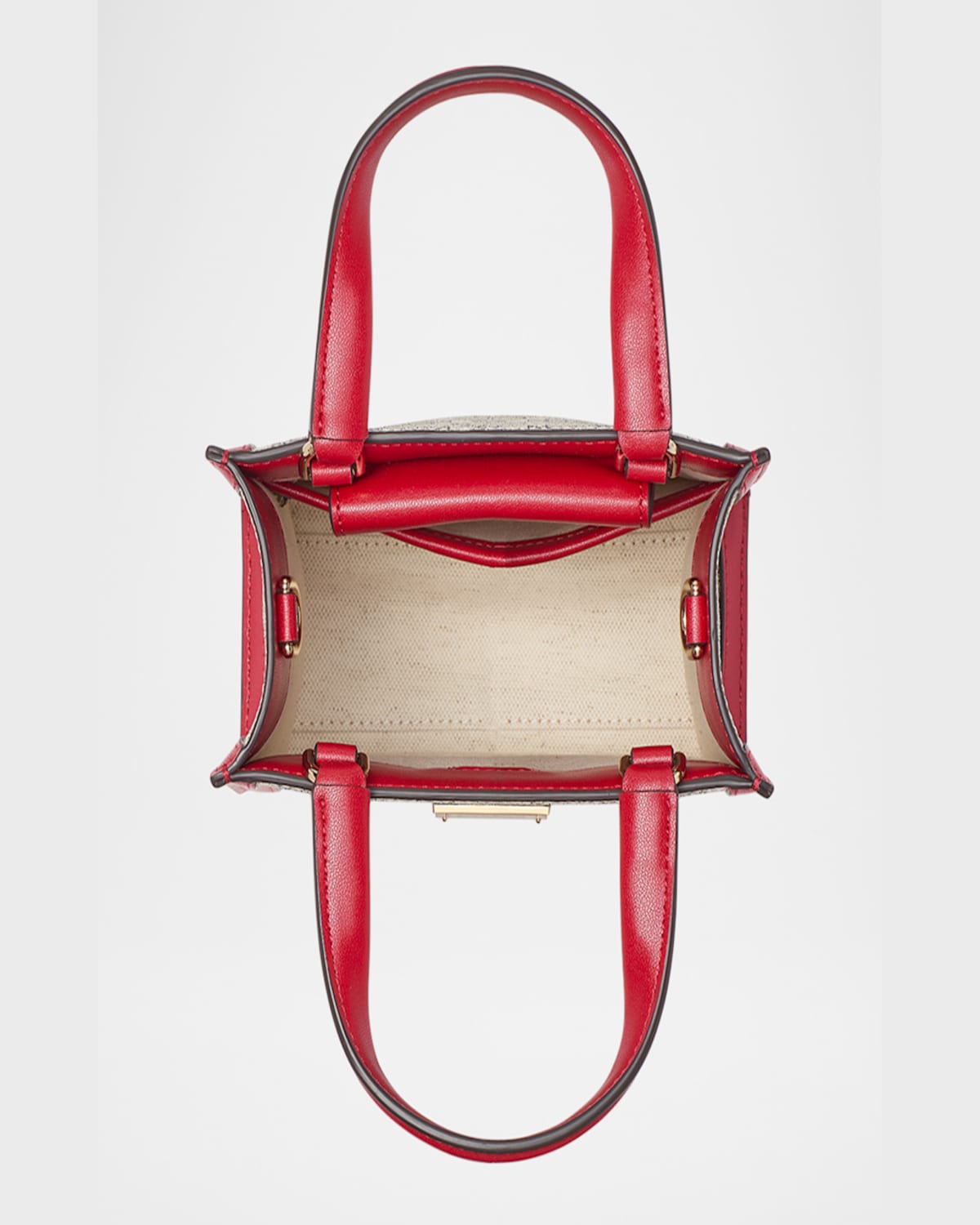 Kate Spade Manhattan Mini Heart Spade Flower Canvas Tote Bag In Cherry Rouge Multi