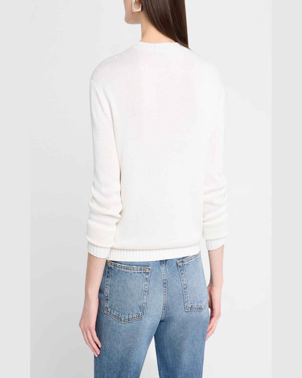 Ralph Lauren Bear Silk Long Sleeve Sweater
