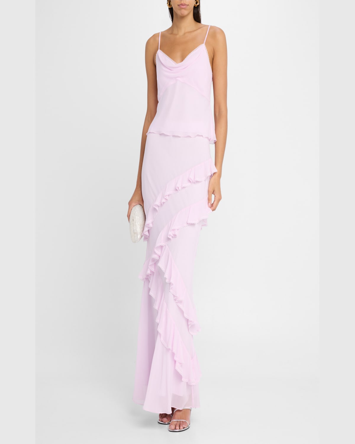 Loveshackfancy Lavoir Lace-trim Sleeveless Top In Soft Lilac