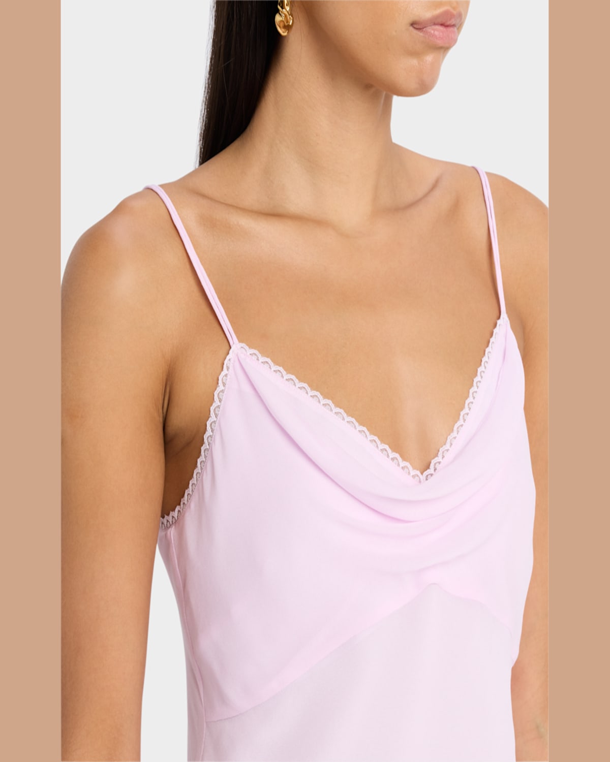 Loveshackfancy Lavoir Lace-trim Sleeveless Top In Soft Lilac