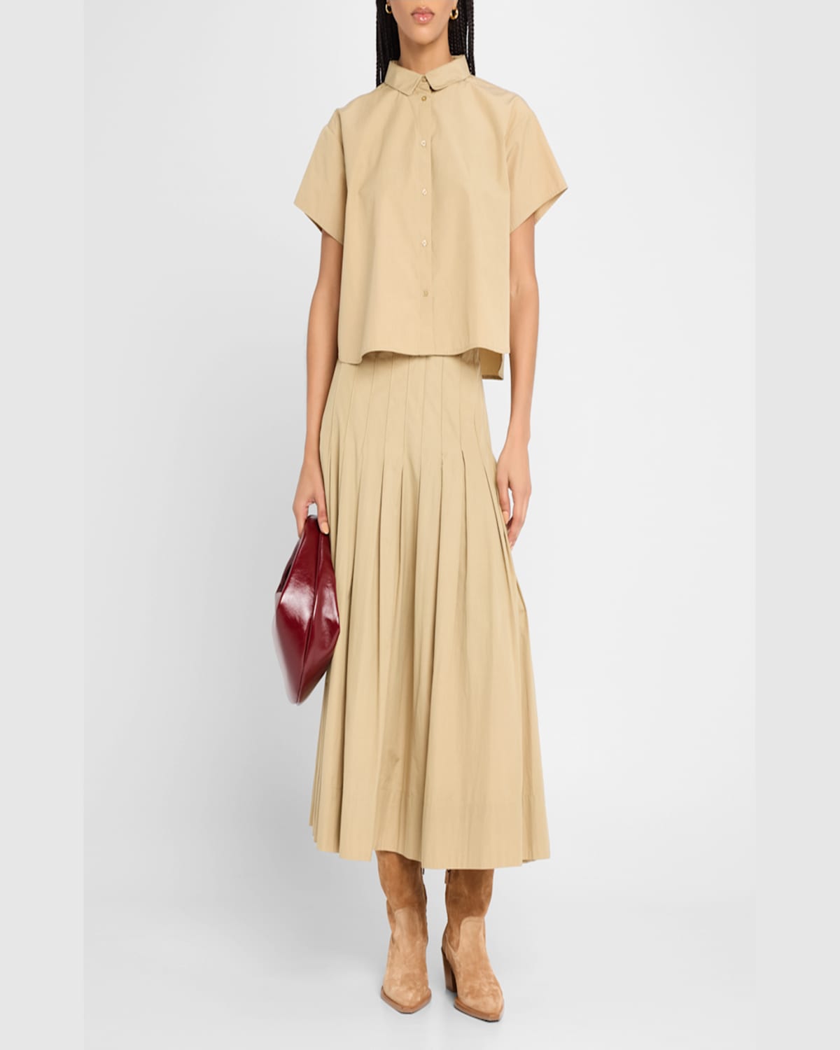 The Great The Valor Top In Khaki