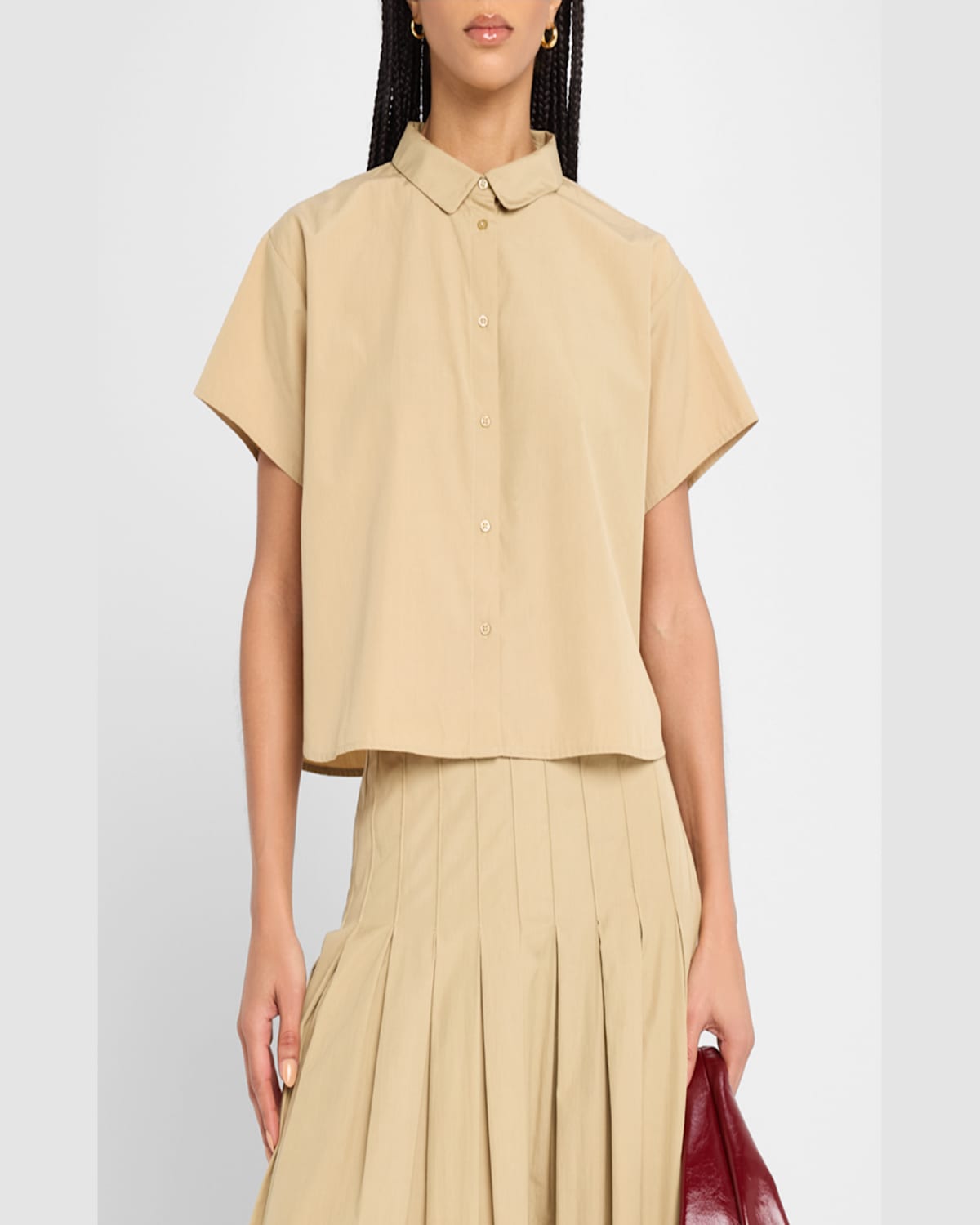 The Great The Valor Top In Khaki