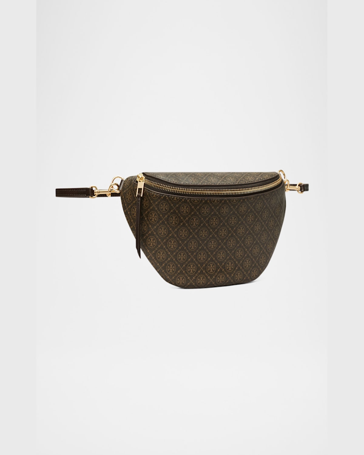 Tory Burch T Monogram Coated Canvas Belt Bag In French Press