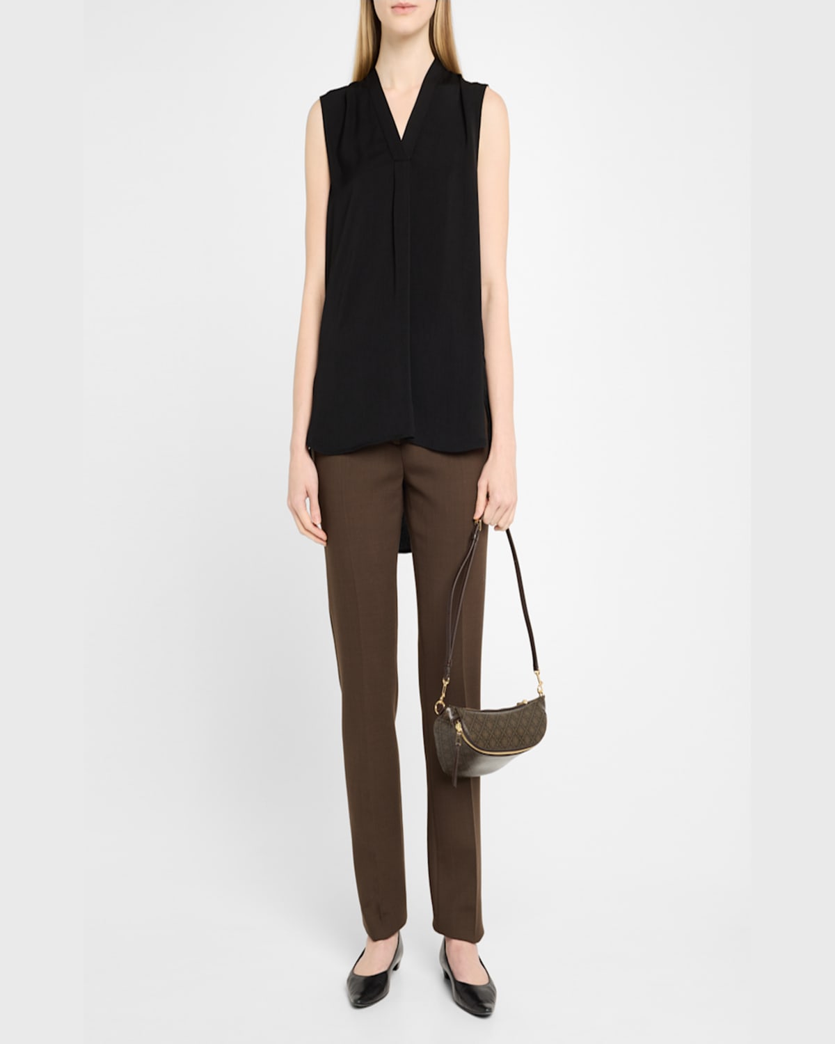 Tory Burch T Monogram Coated Canvas Belt Bag In French Press