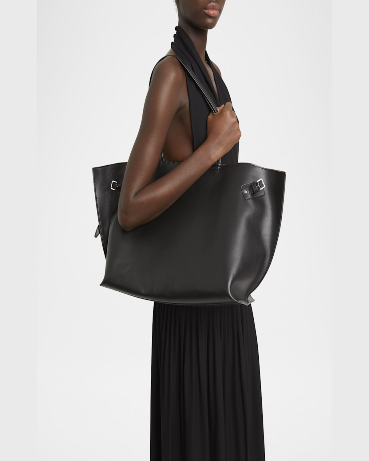 Proenza Schouler Days Smooth Leather Tote Bag In Black