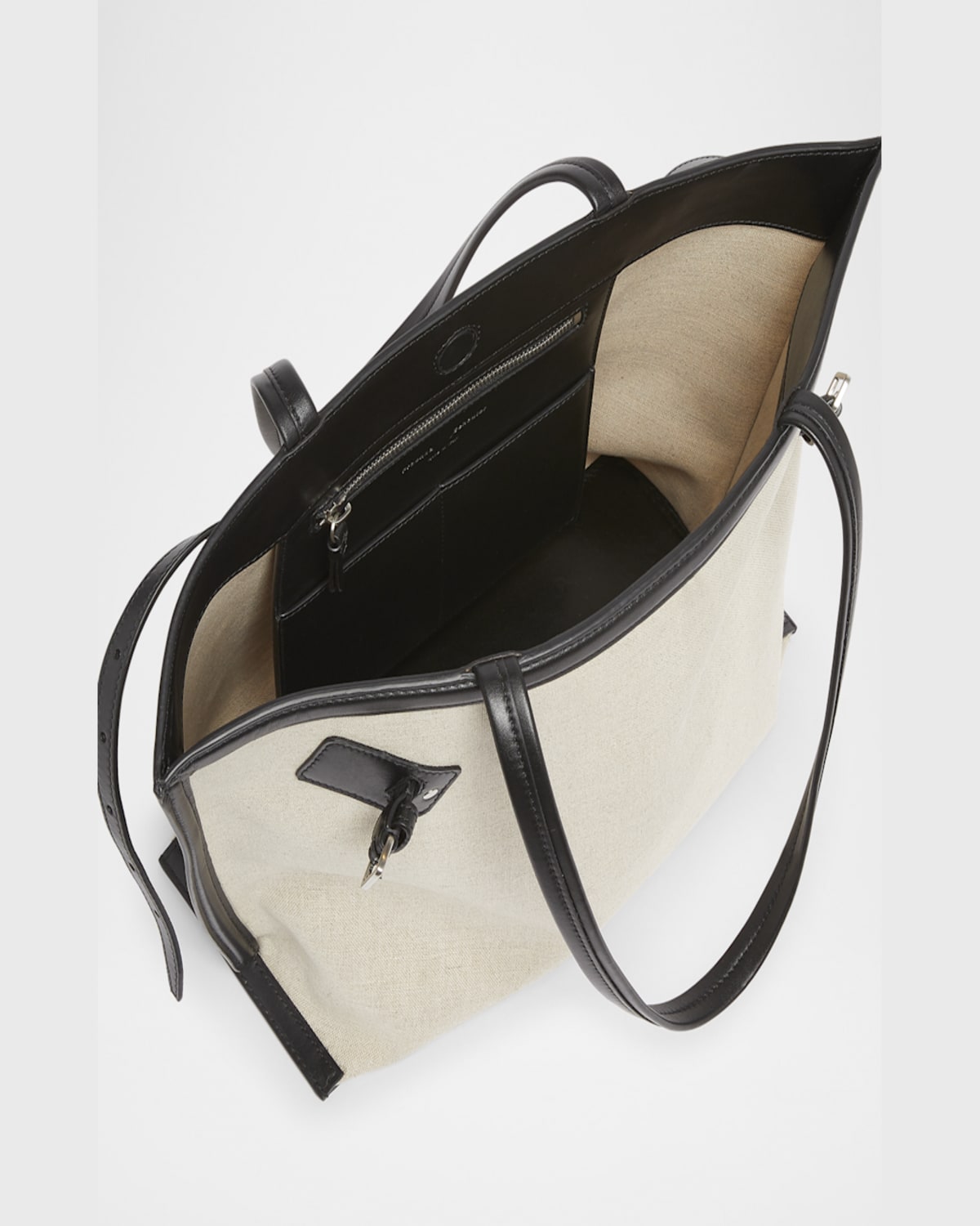 Proenza Schouler Days Tote In Linen In Natural  Black