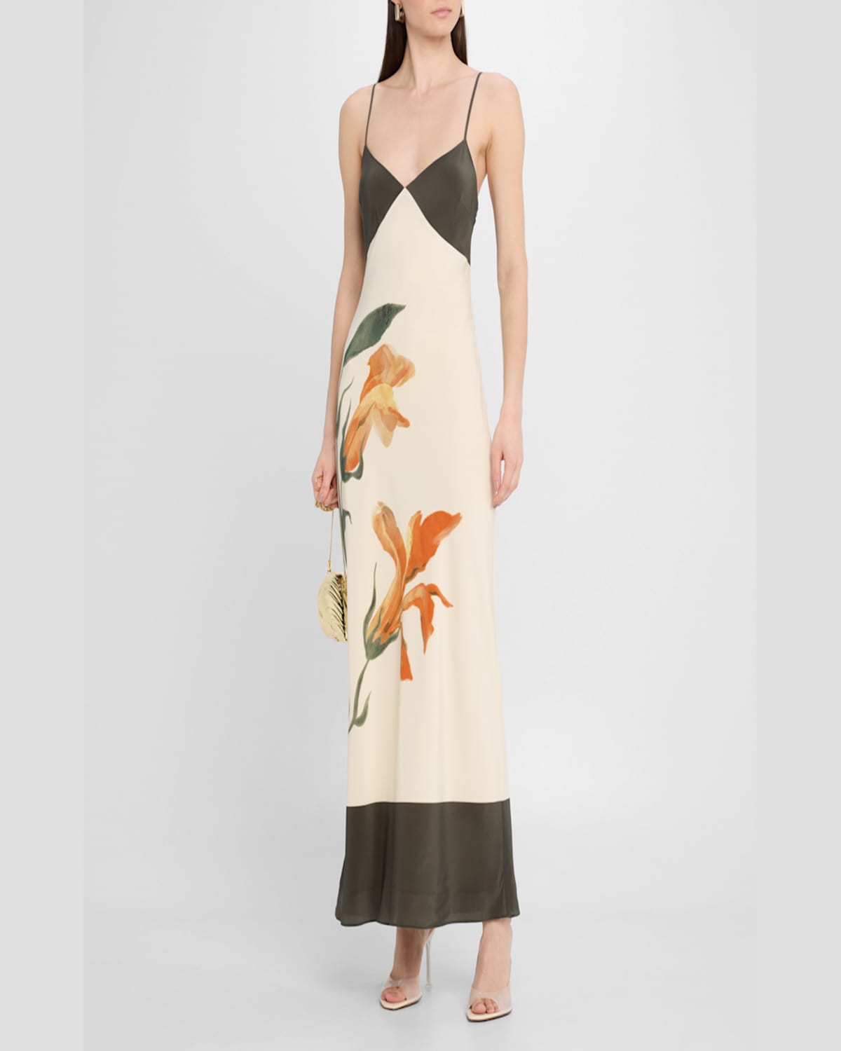 Shop Sir Constance Floral Slip Dress In Iris Floral