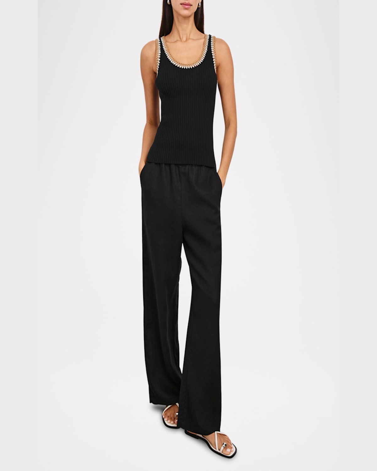 Rails Estrella Ribbed Tank Top In Black