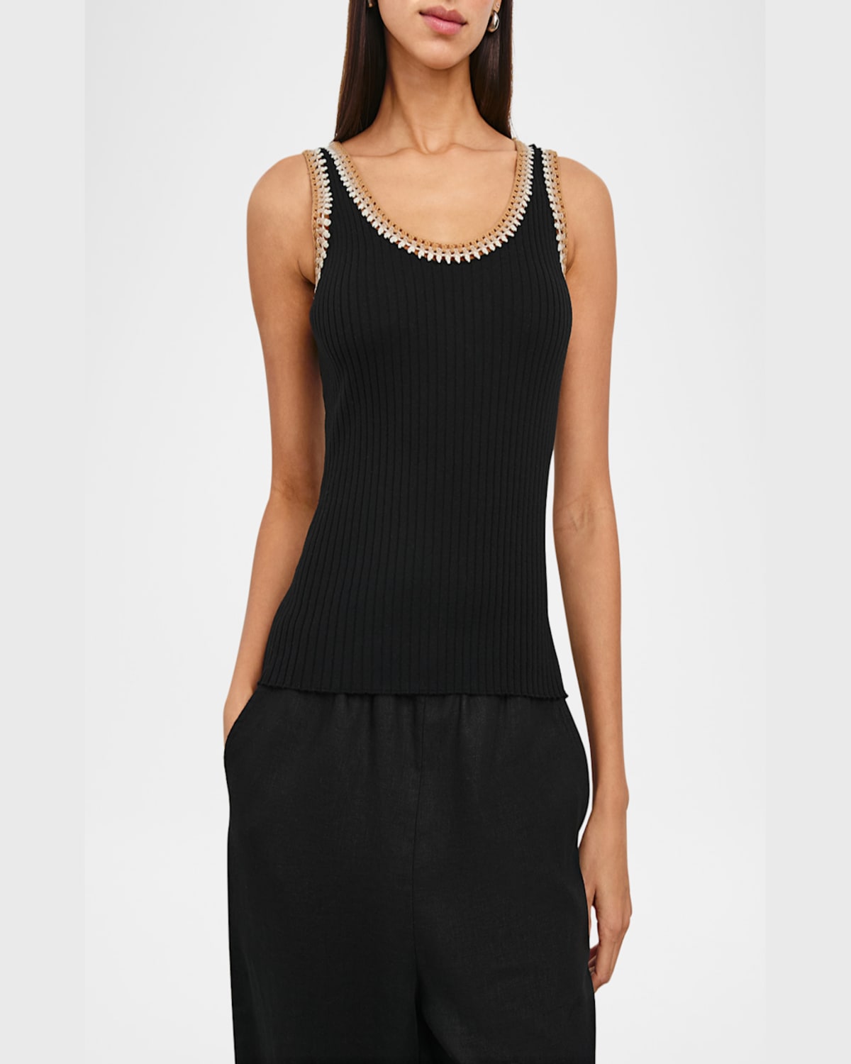 Rails Estrella Ribbed Tank Top In Black