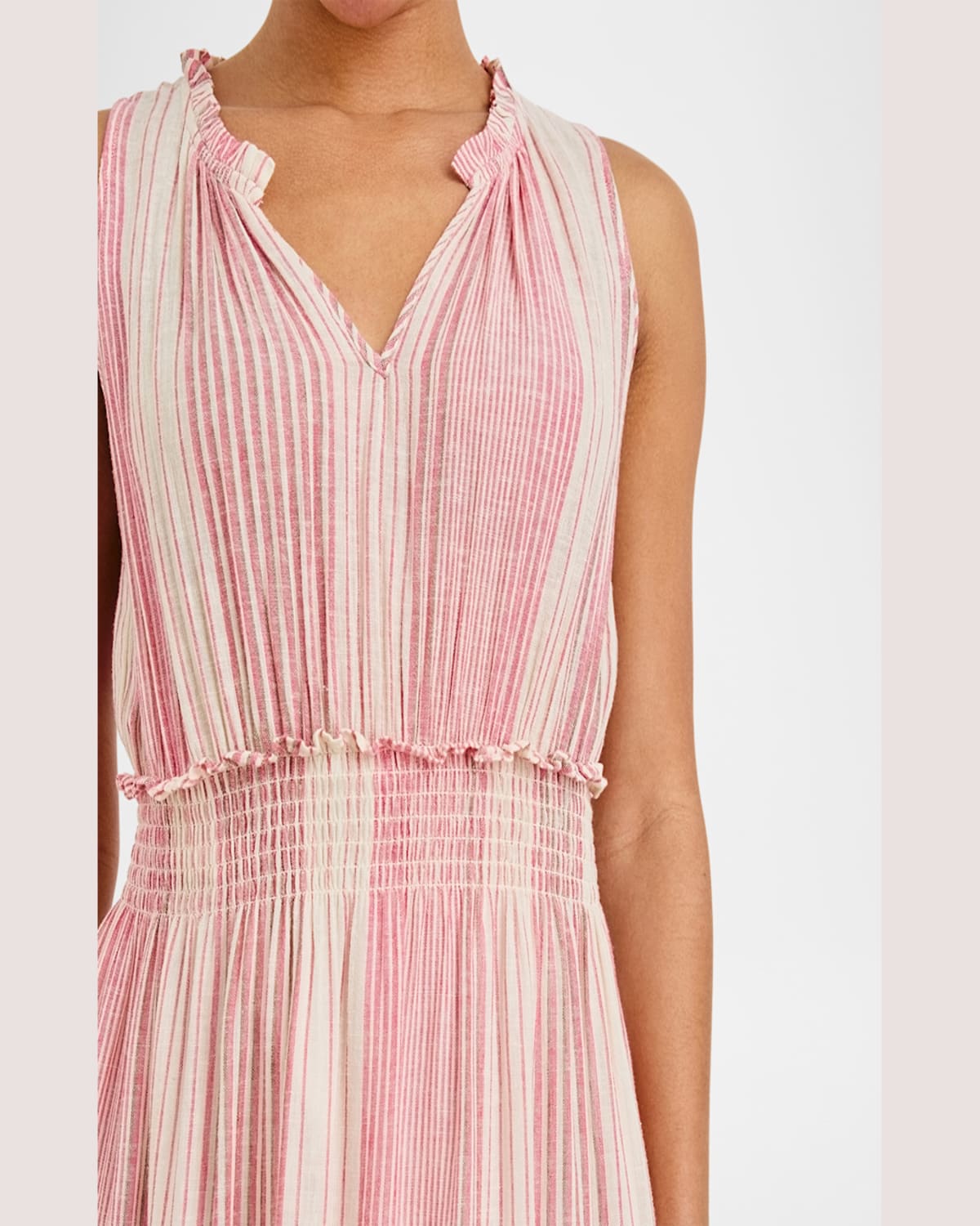 Rails Loulou Stripe Sleeveless Linen Blend Maxi Dress In Salerno Stripe