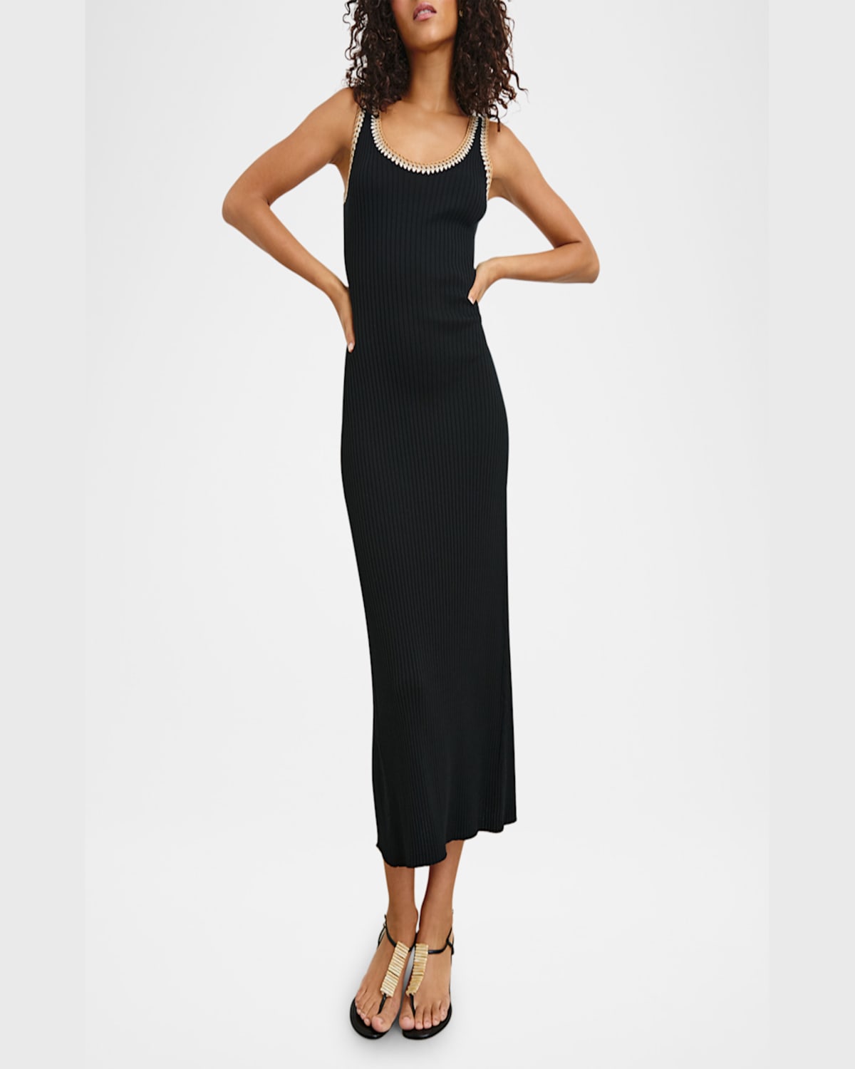 Rails Colleen Cotton Sweater Midi Dress In Black