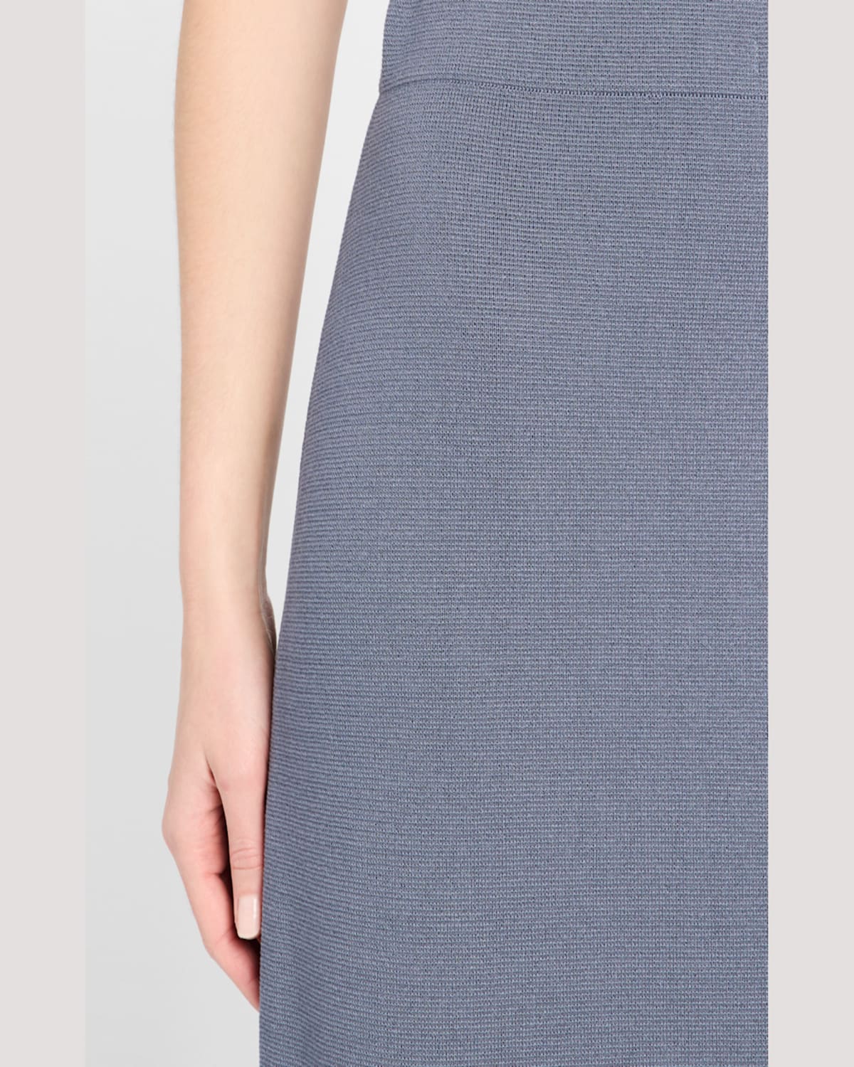 By Malene Birger Roz Straight Viscose Midi Skirt In Grisaille